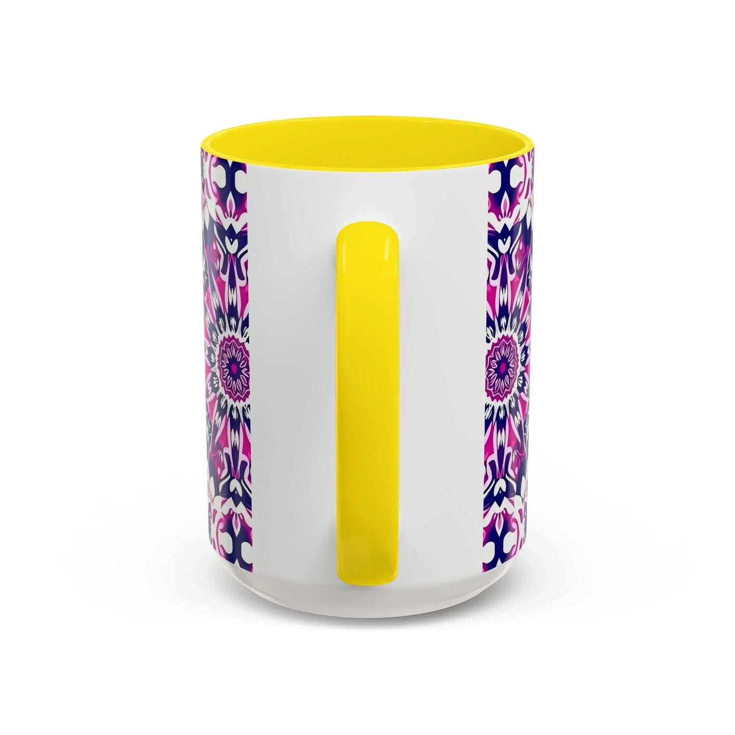 Vibrant Mandala Burst Ceramic Coffee Mug -11 & 15oz - KarArmDesign