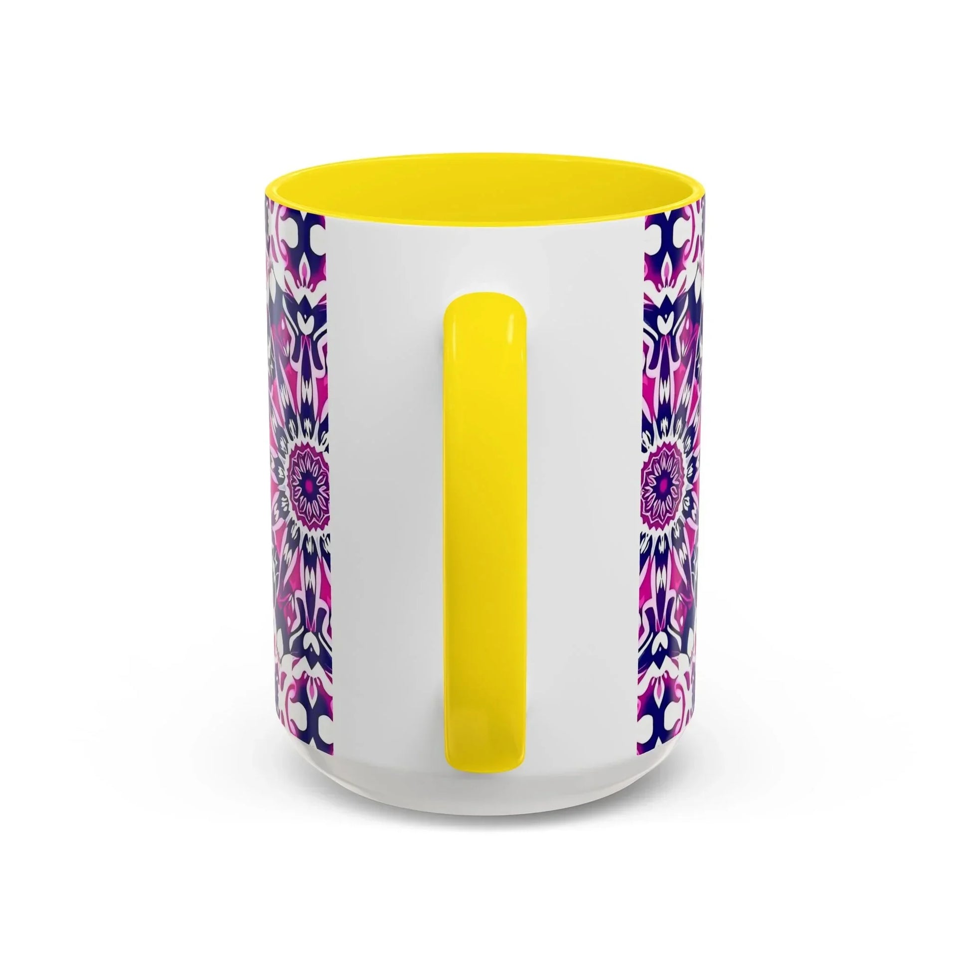 Vibrant Mandala Burst Ceramic Coffee Mug -11 & 15oz - KarArmDesign