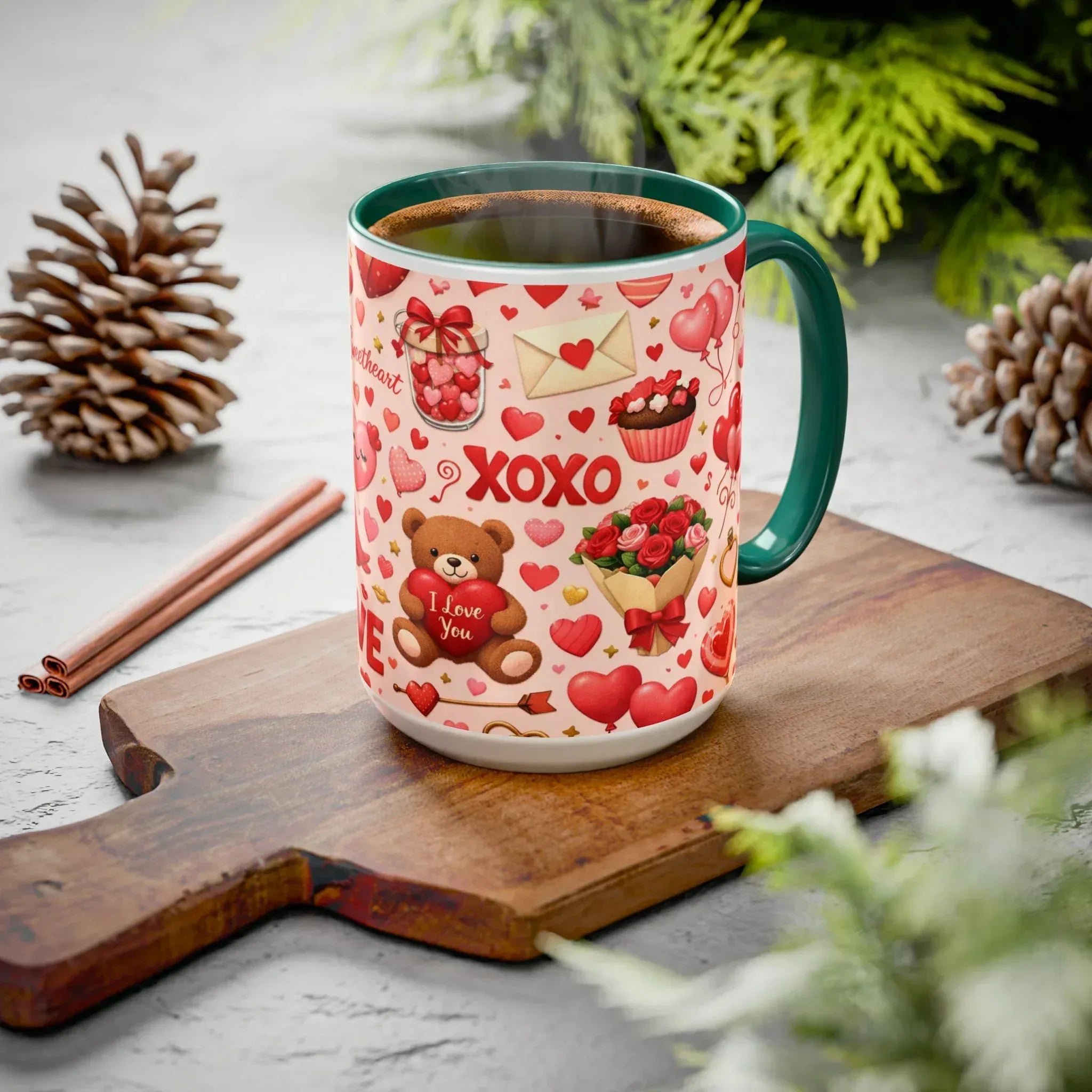 Sweetheart Love Mug - Colorful Mugs (11oz, 15oz) - KARARMDESIGN