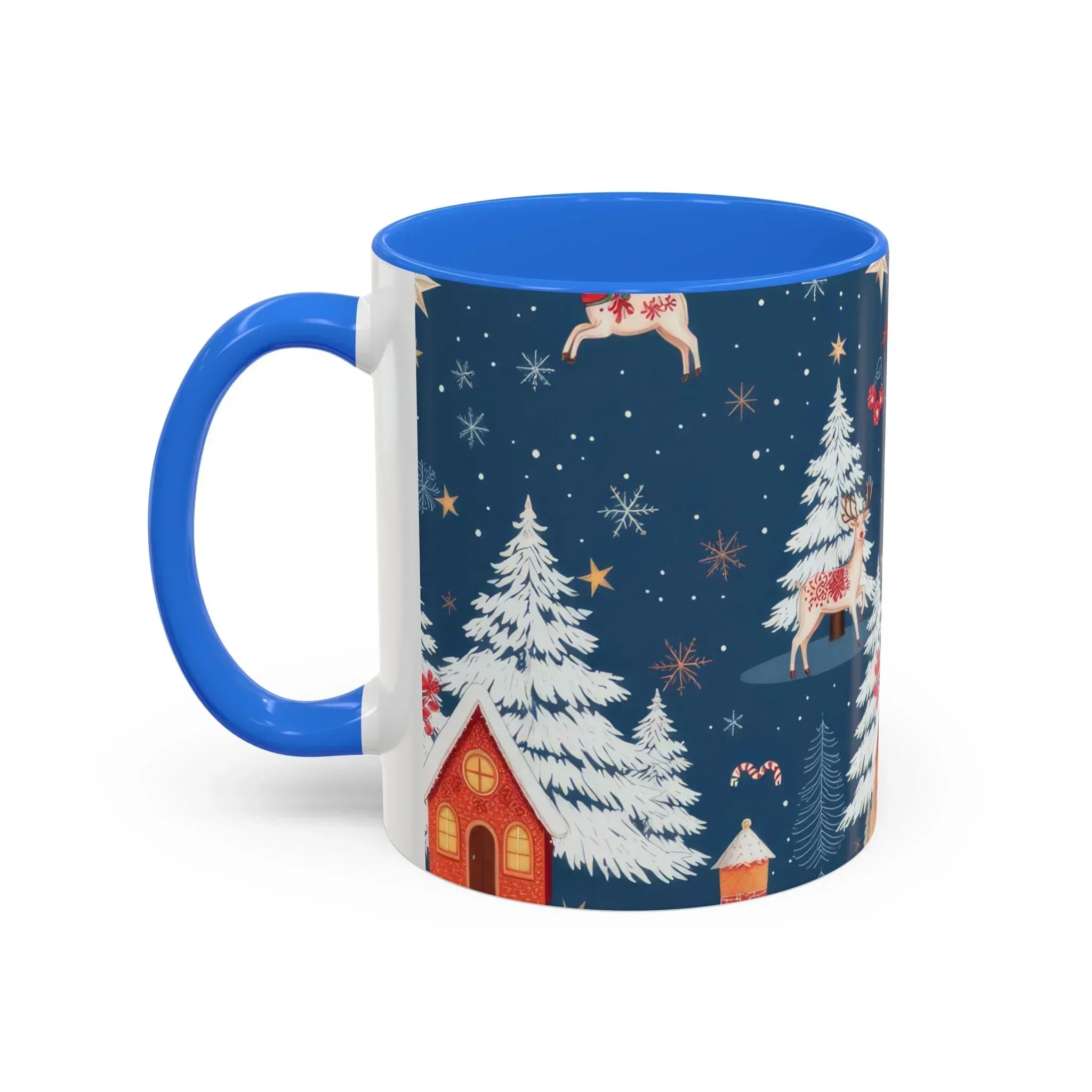 Dark Blue Christmas Mug - Colorful Mugs (11oz, 15oz) - KARARMDESIGN