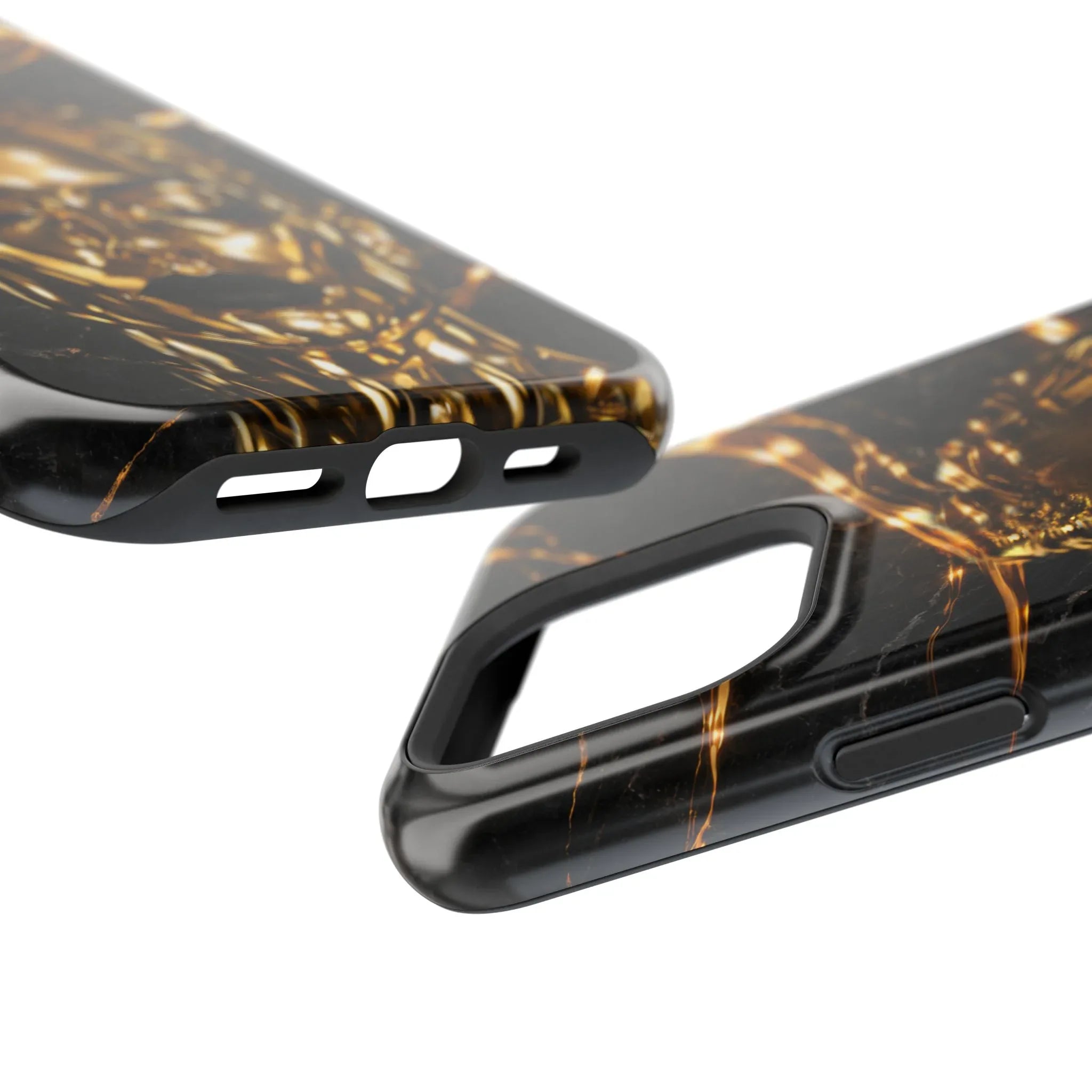 Luxury Gold Portrait Phone Case for iPhone 11-17 and Galaxy S21-S25 - KARARMDESIGN