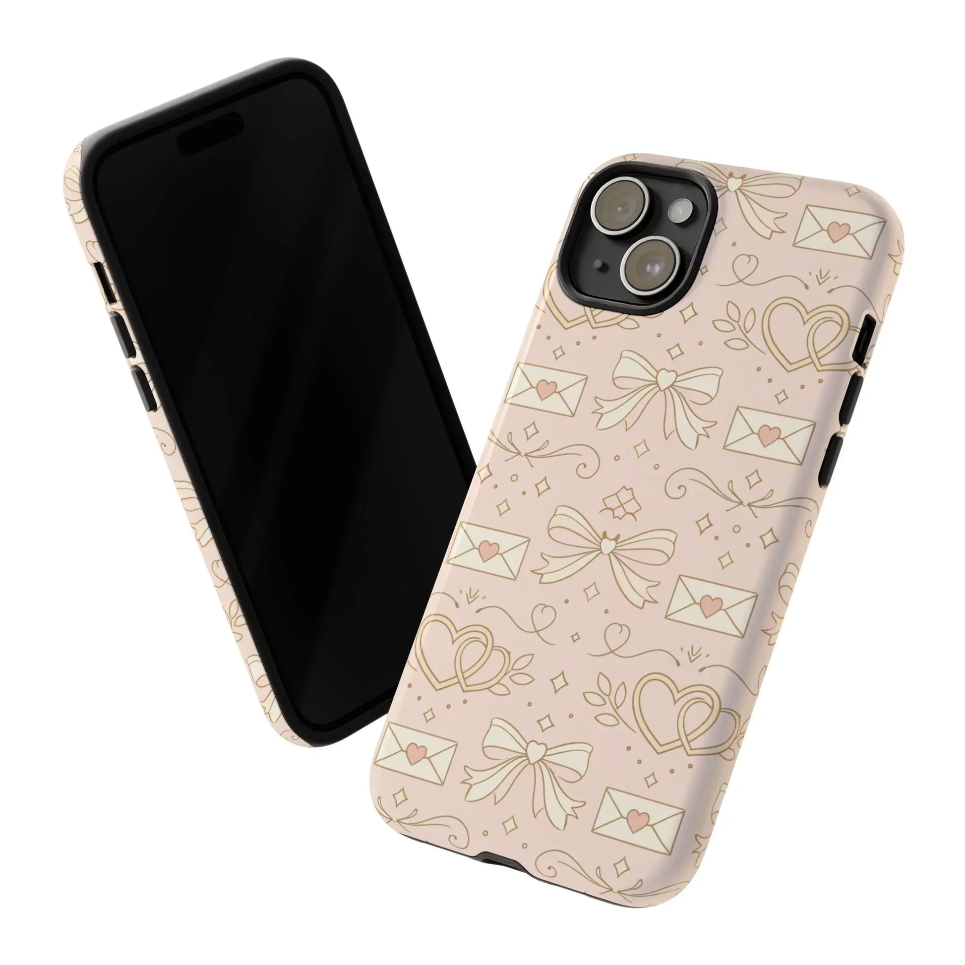 Sweet Romance Tough Phone Case for iPhone 11–17 & Galaxy S10–S25 - KARARMDESIGN