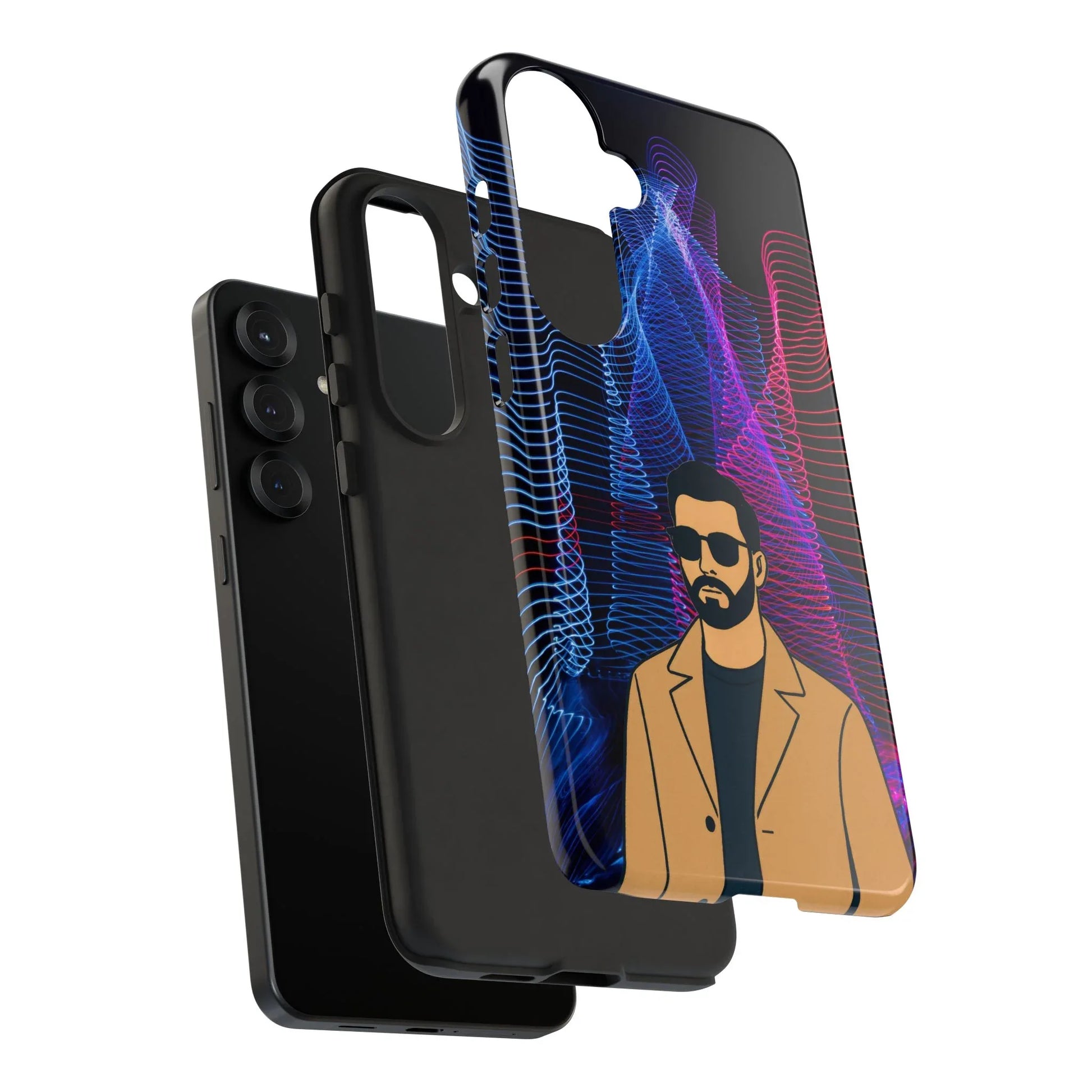 Bearded Style Phone Case for iPhone 11-17 and Galaxy S20-S25 - KARARMDESIGN