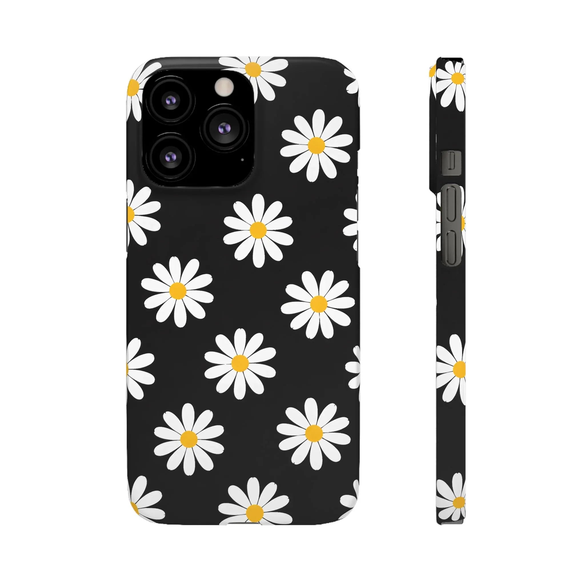 Daisy Charm Phone Case for iPhone 11-17 and Galaxy S20-S25 - KARARMDESIGN