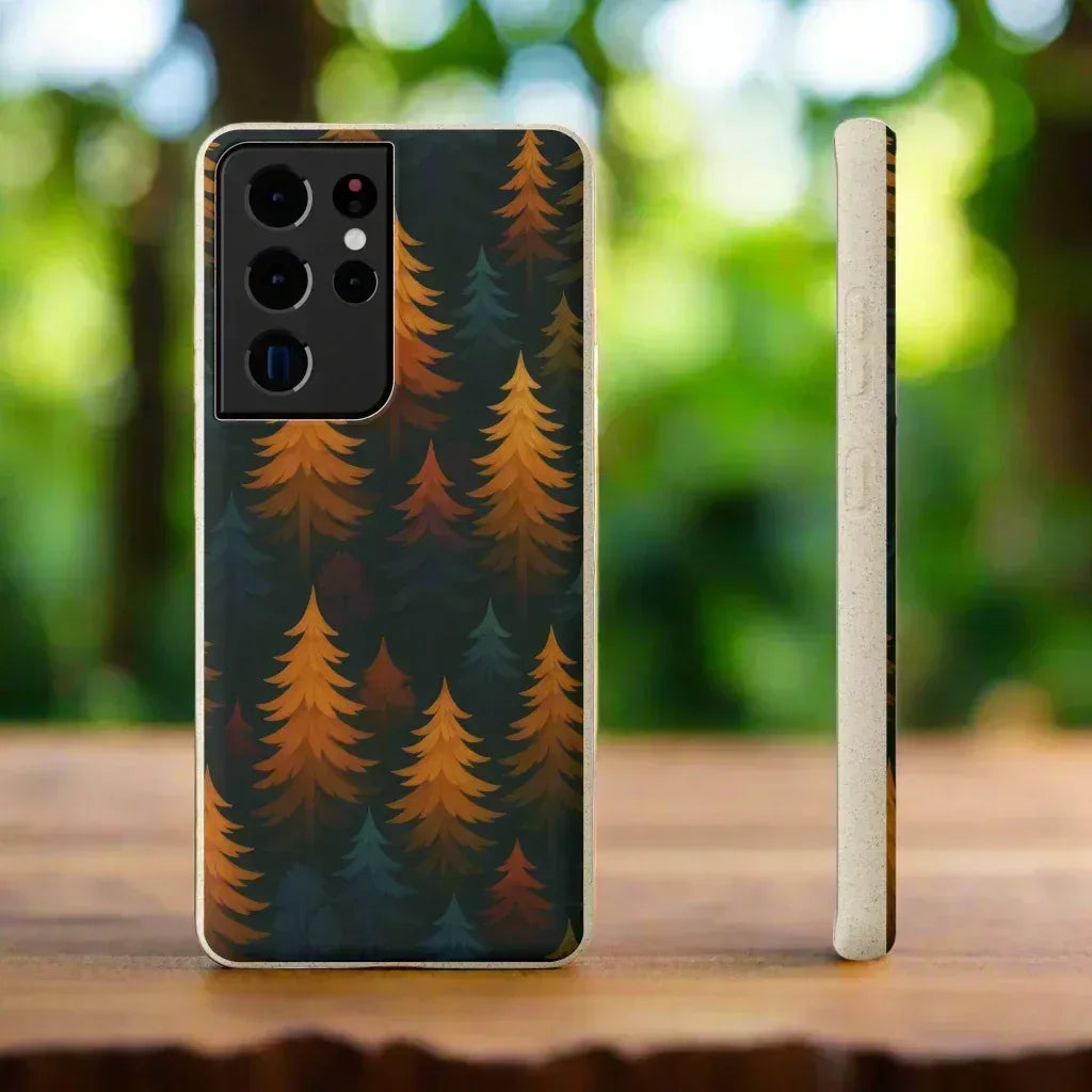Eco Forest Biodegradable Phone Case for iPhone 11-16 and Galaxy S20-S22 - KARARMDESIGN