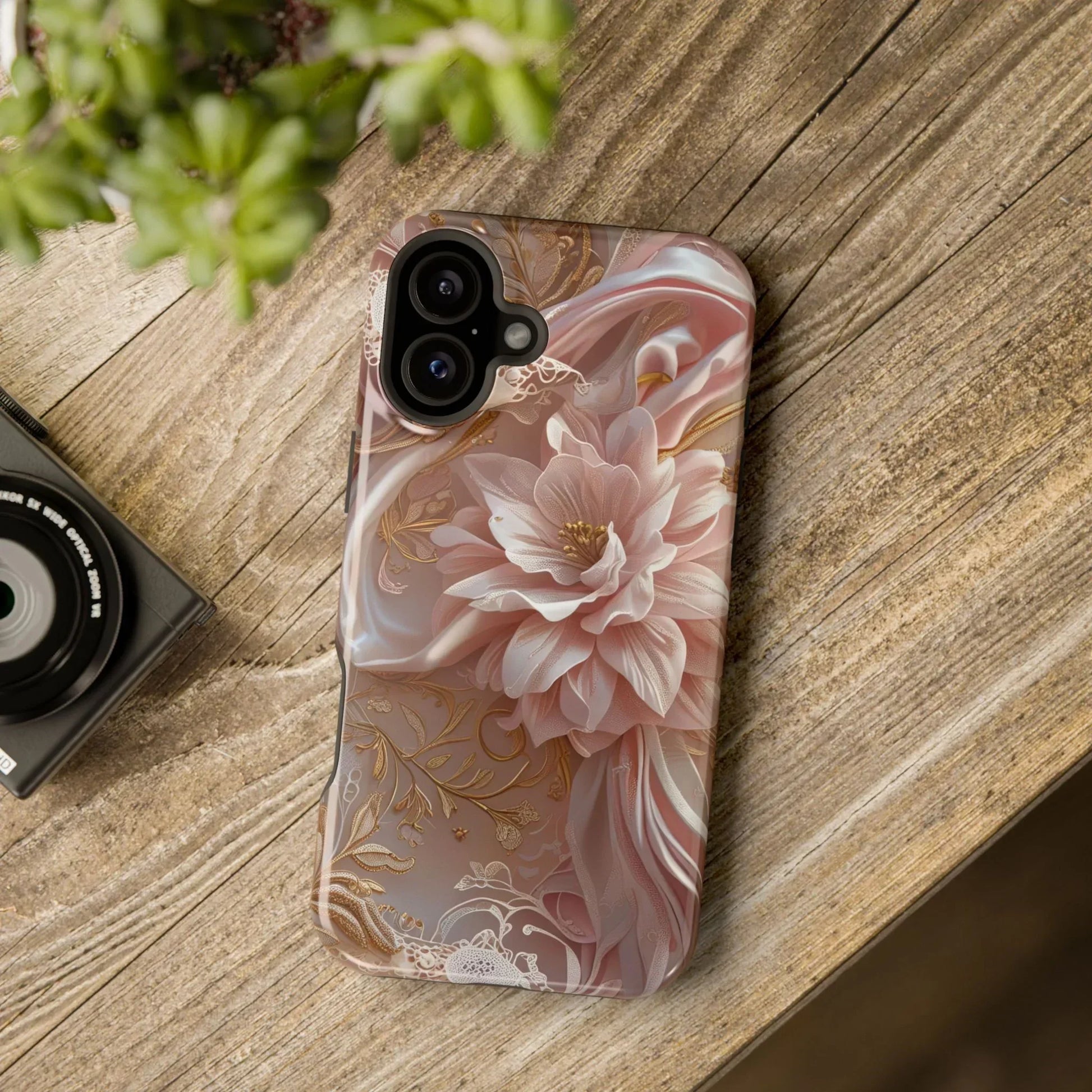 Elegant Floral Impact-Resistant Phone Case for iPhone 12-16 and Samsung Galaxy S21-S22 Models - KarArmDesign