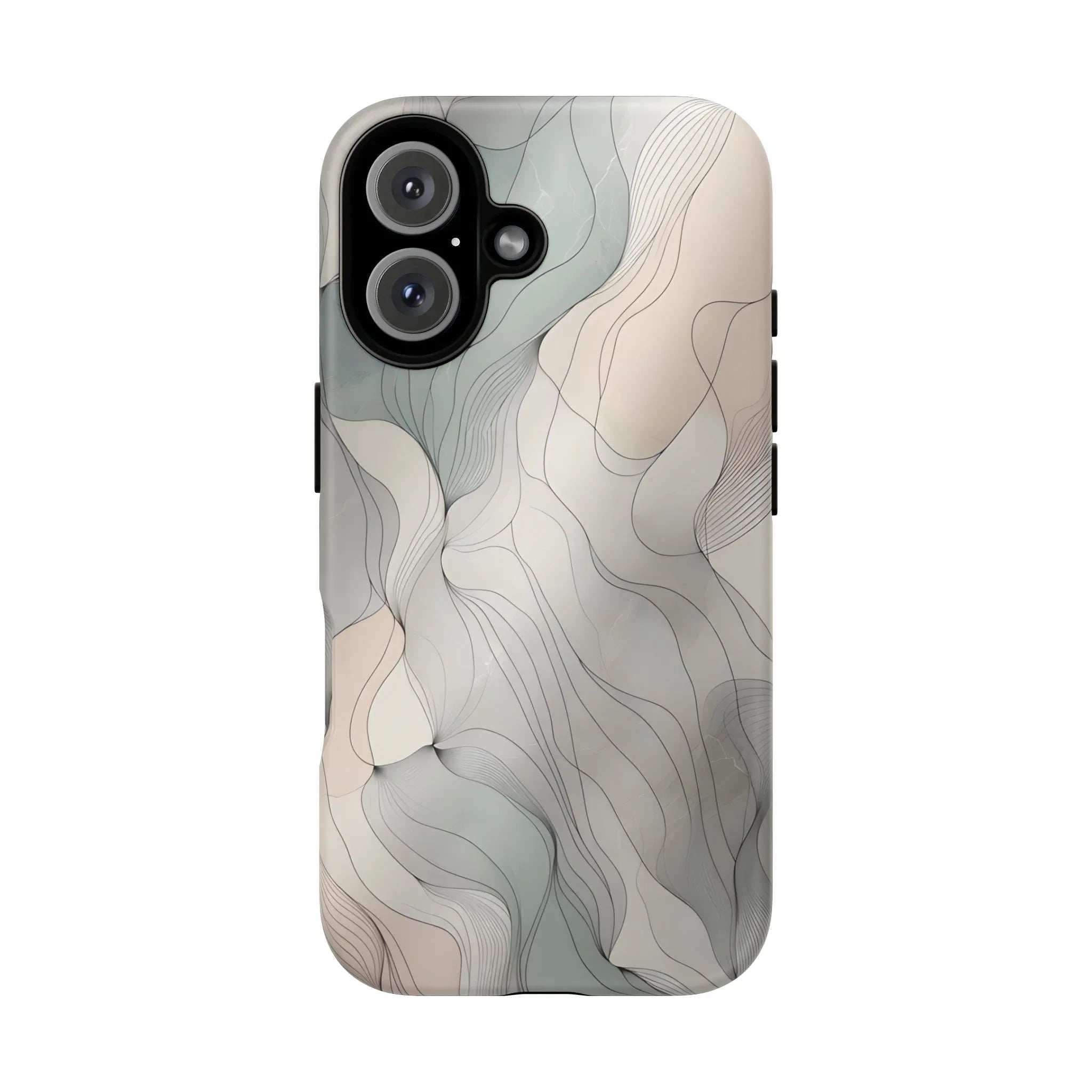 Pastel Wave Phone Case – Minimalist Design for iPhone & Pixel - KARARMDESIGN