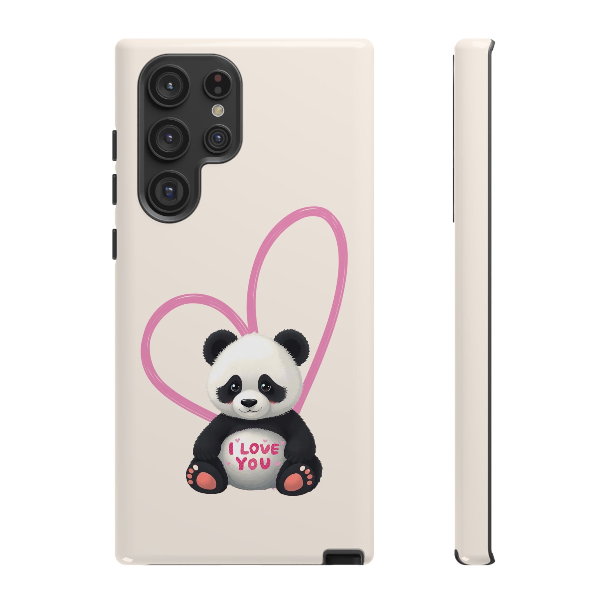 Adorable Panda Love Phone Case – Samsung Galaxy S20-S26
