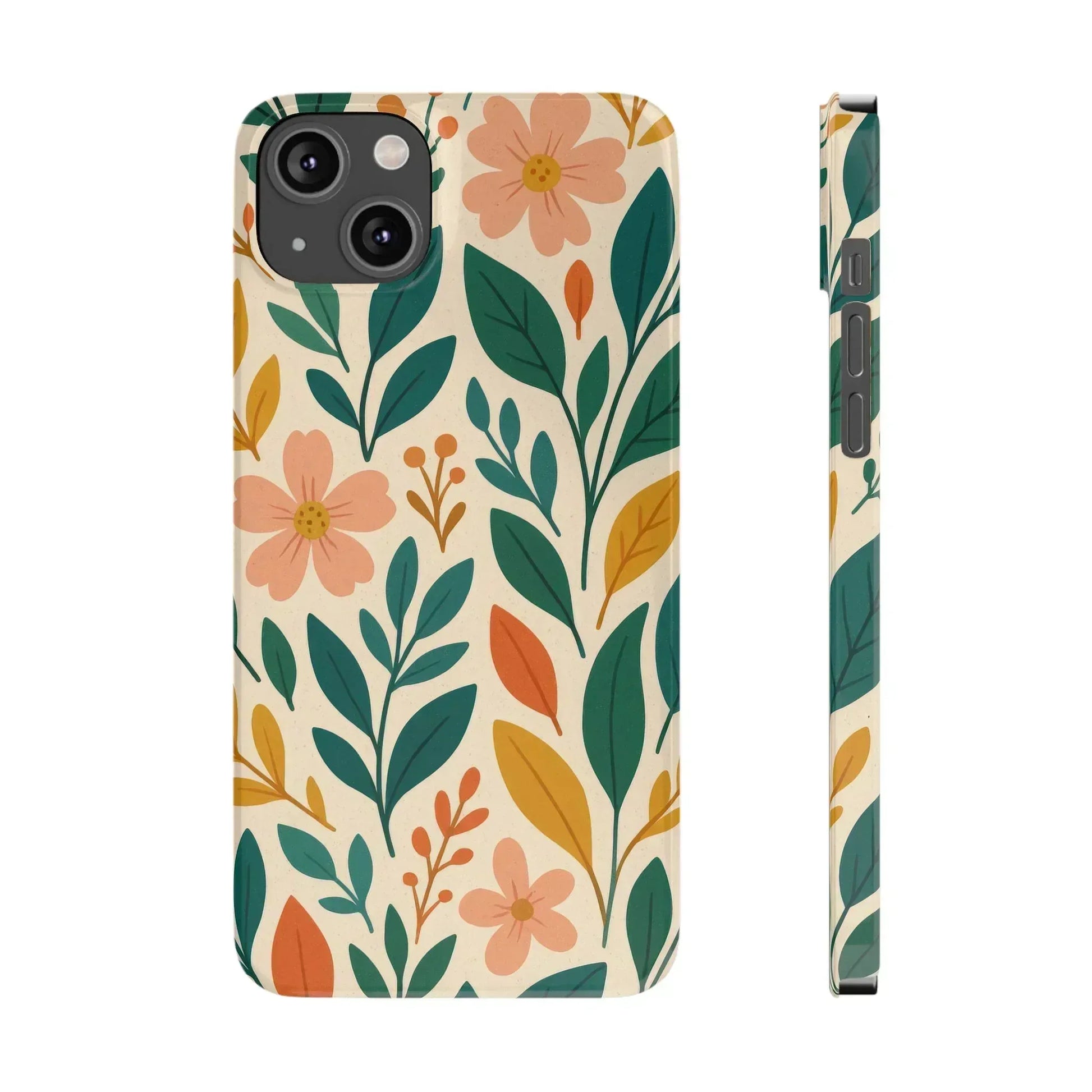 Floral Harmony Phone Case for iPhone 11-16 - KARARMDESIGN