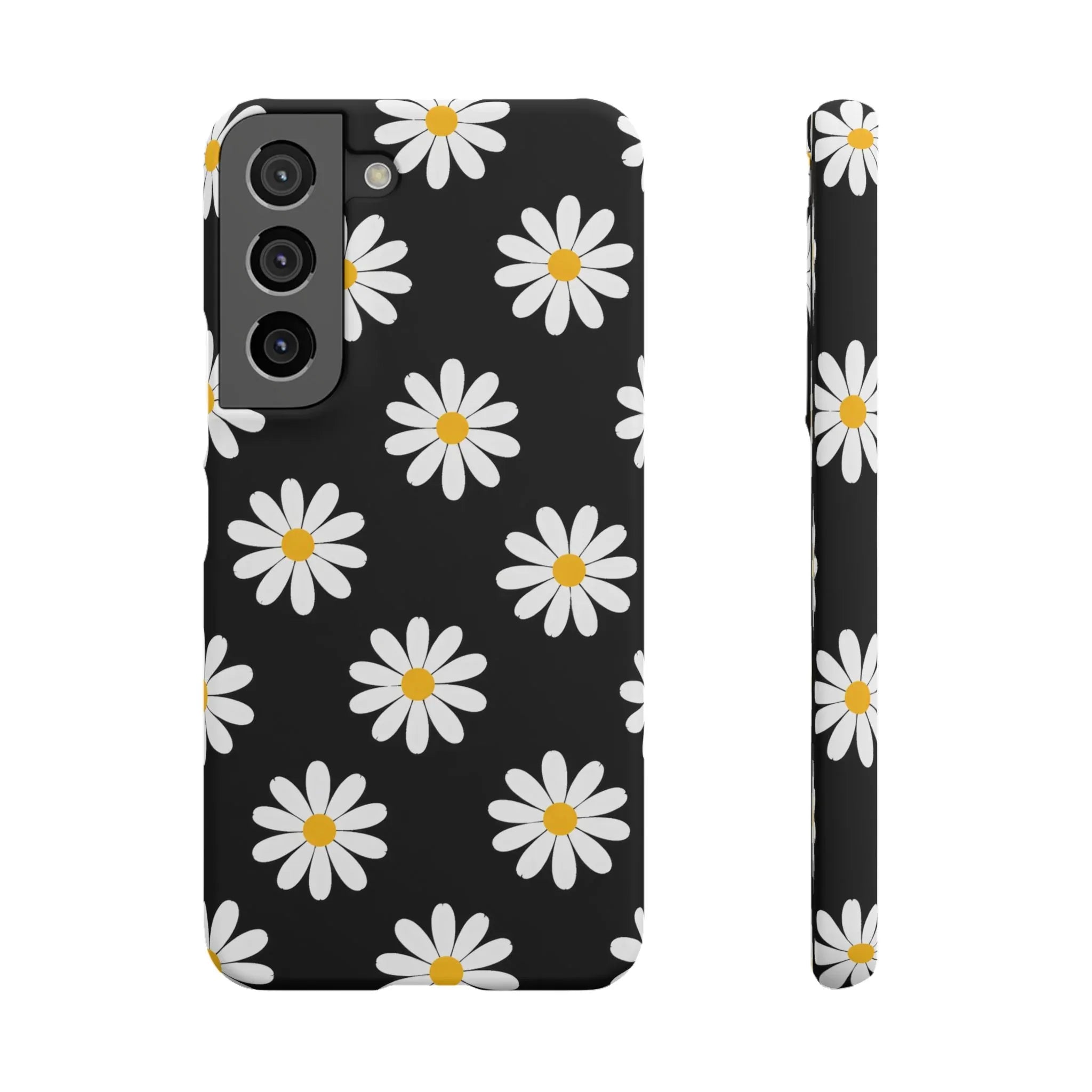 Daisy Charm Phone Case for iPhone 11-17 and Galaxy S20-S25 - KARARMDESIGN