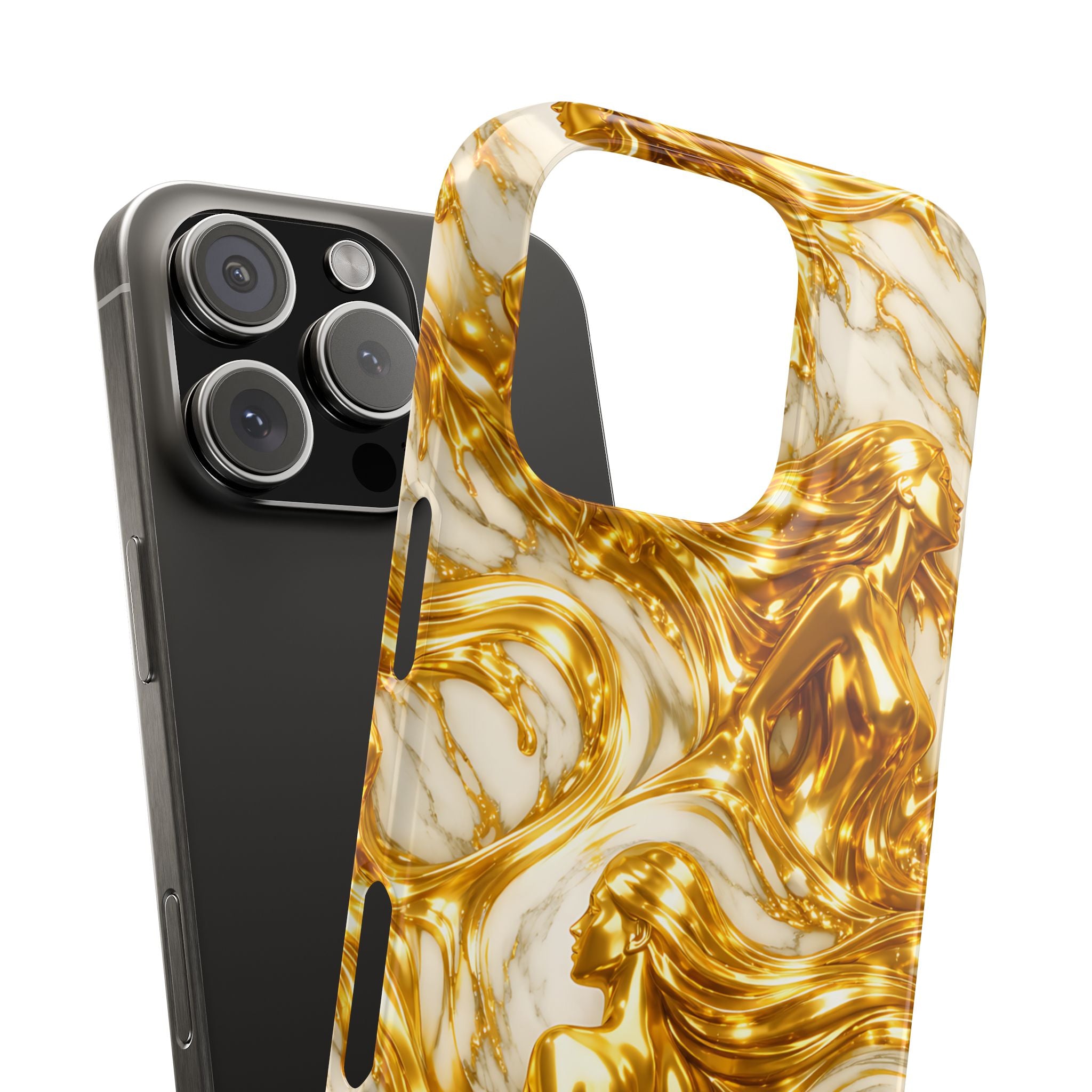 Divine Gold Woman Snap Phone Case for iPhone & Galaxy