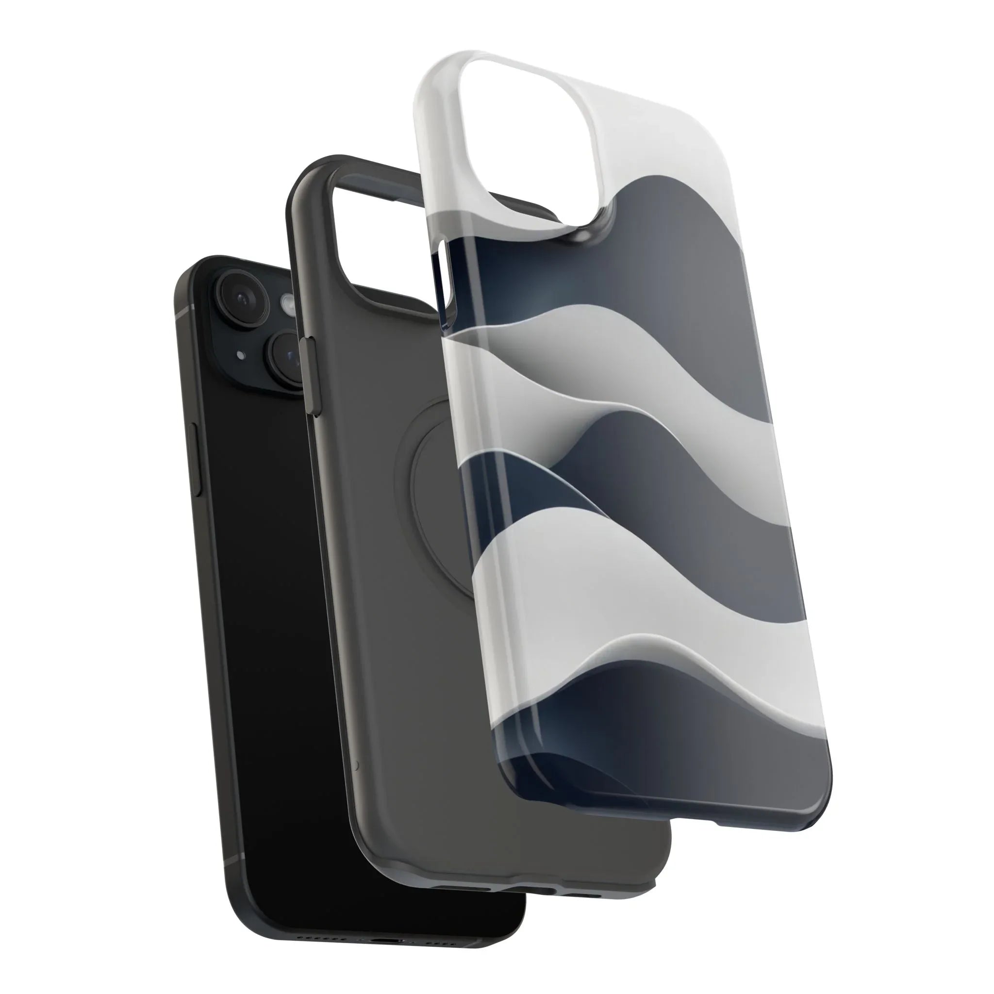 Ocean Flow Phone Case for iPhone 11-17 and Galaxy S21-S22 - KARARMDESIGN