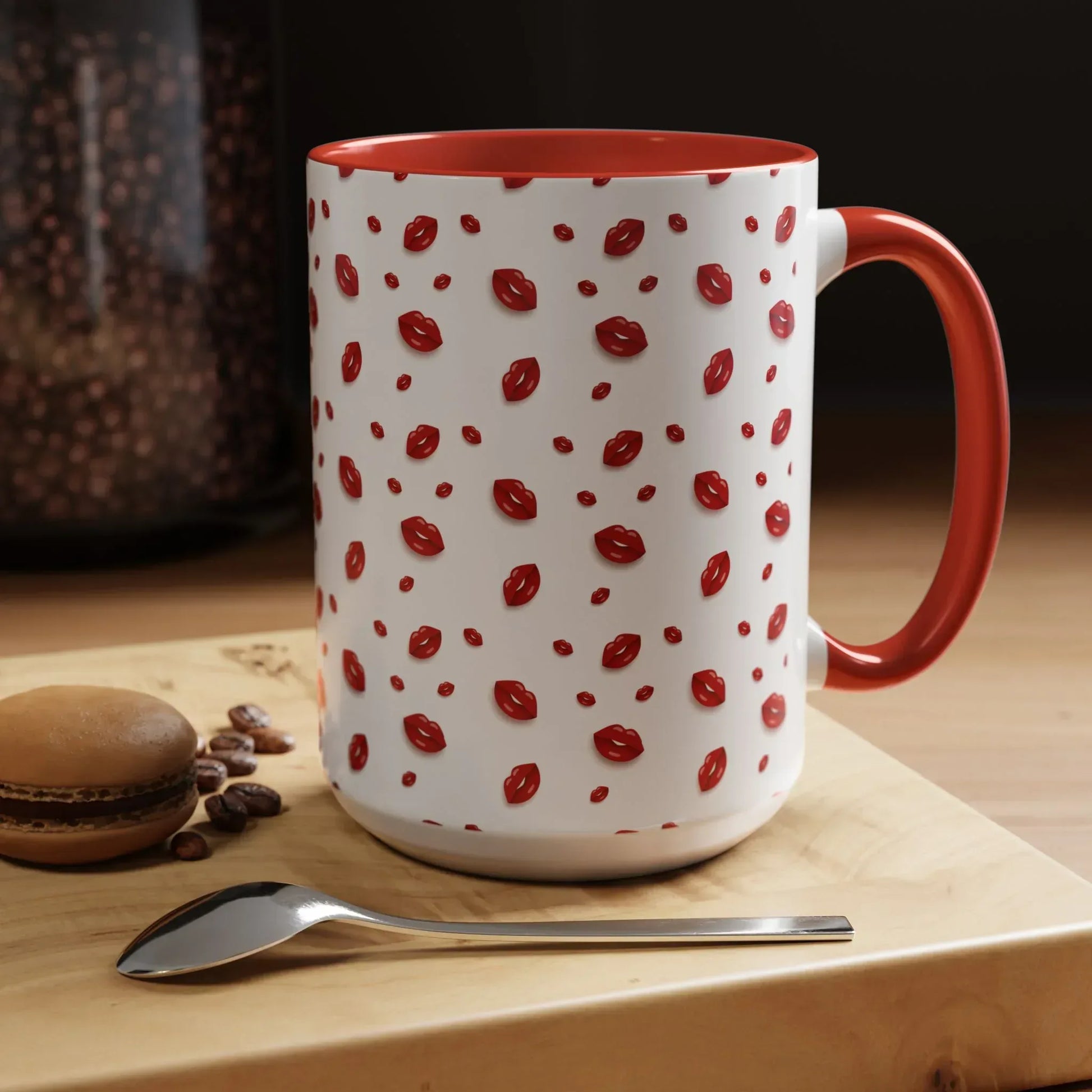 Hot Lips Mug - Accent Coffee Mug (11, 15oz) - KARARMDESIGN