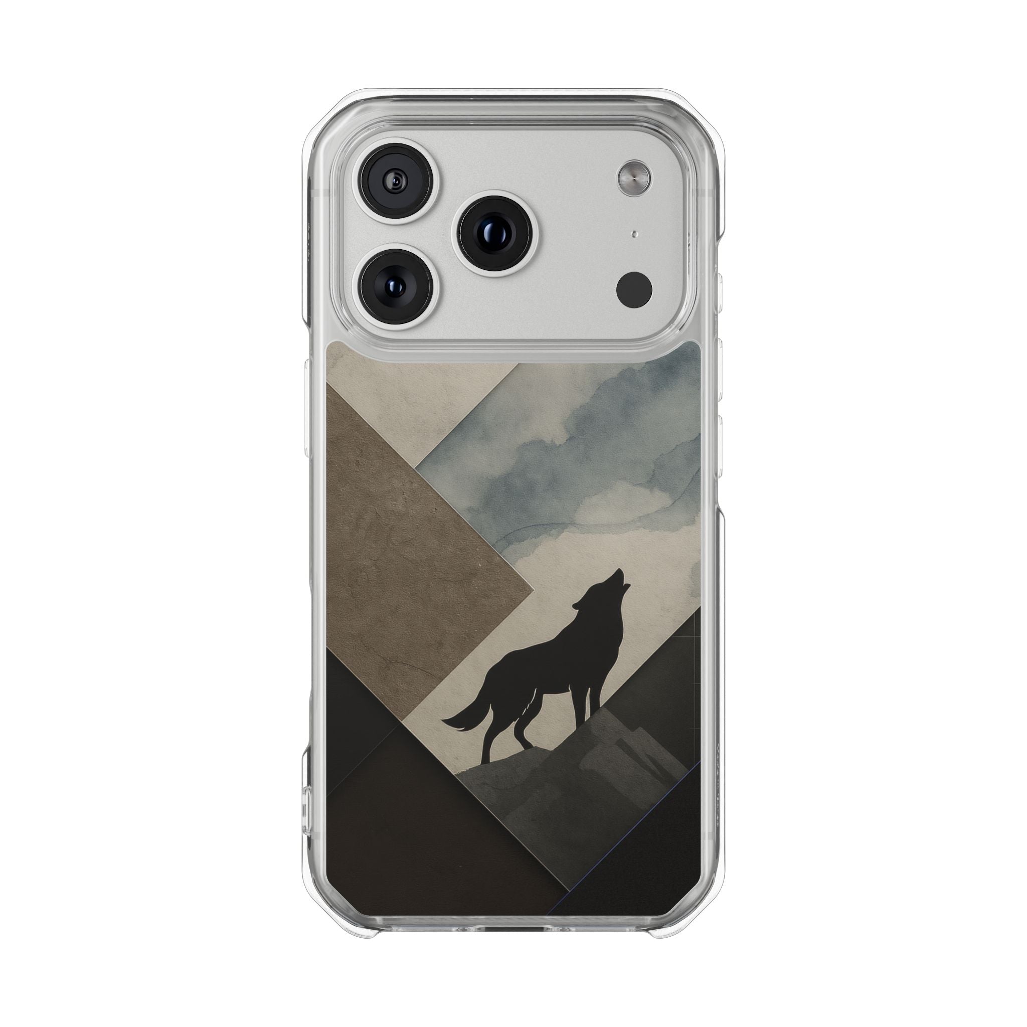 Wolf Silhouette Phone Case for iPhone 14-17
