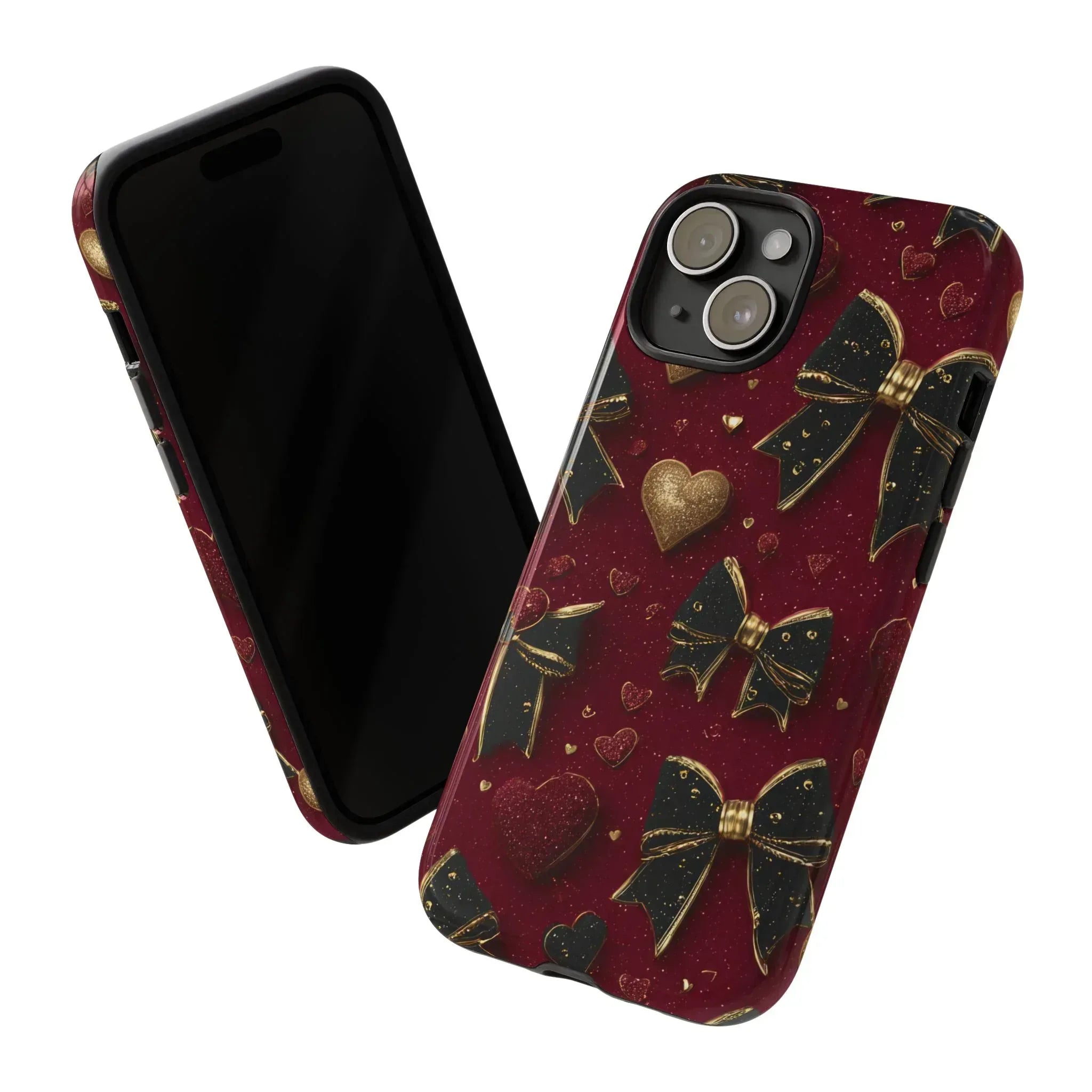 Velvet Valentine Charm Phone Case for iPhone 11-17 and Galaxy S10-S25 - KARARMDESIGN