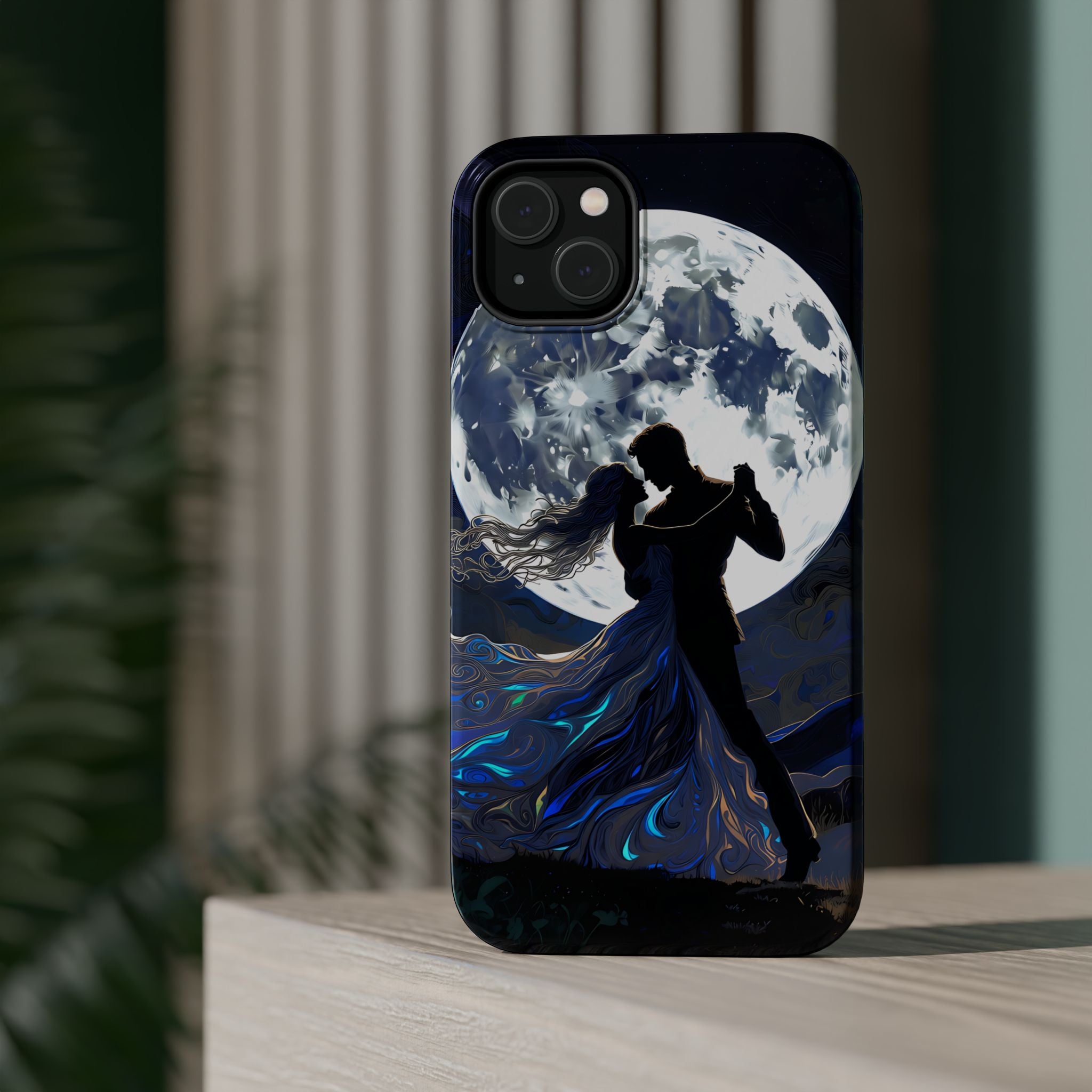 Romantic Moonlight Dance Magnetic Phone Case – iPhone 15–17 & Samsung Galaxy S26