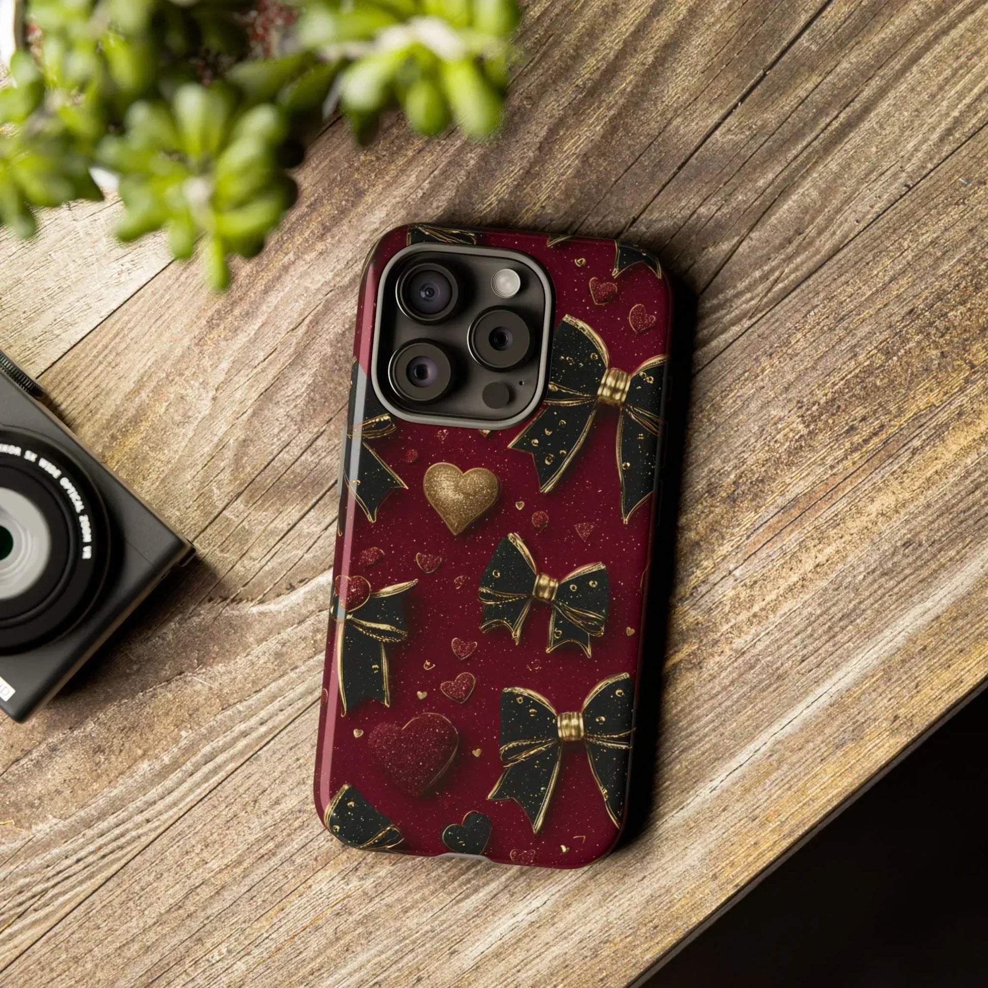 Velvet Valentine Charm Phone Case for iPhone 11-17 and Galaxy S10-S25 - KARARMDESIGN