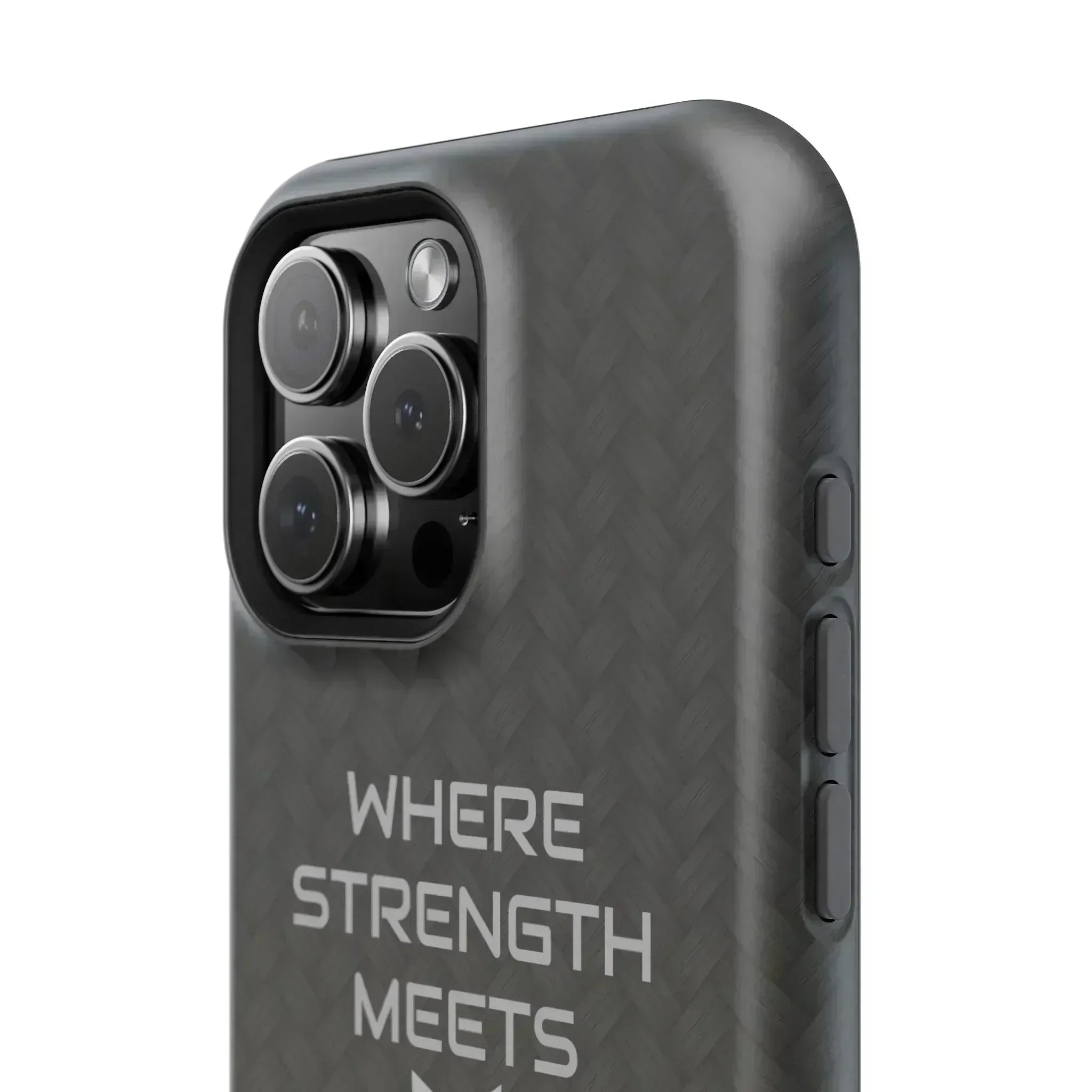 Gray Carbon Phone Case for iPhone 12-16 and Galaxy S21-S22 - KARARMDESIGN