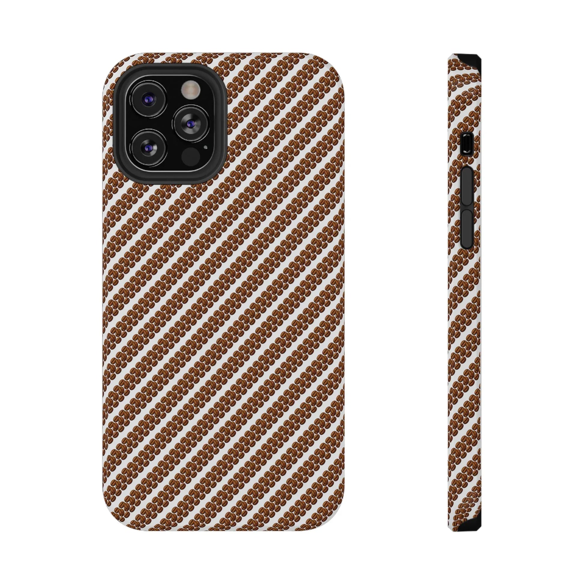 Stylish Coffee Pattern Phone Case for iPhone 11–17 and Galaxy S21–S22 - KARARMDESIGN