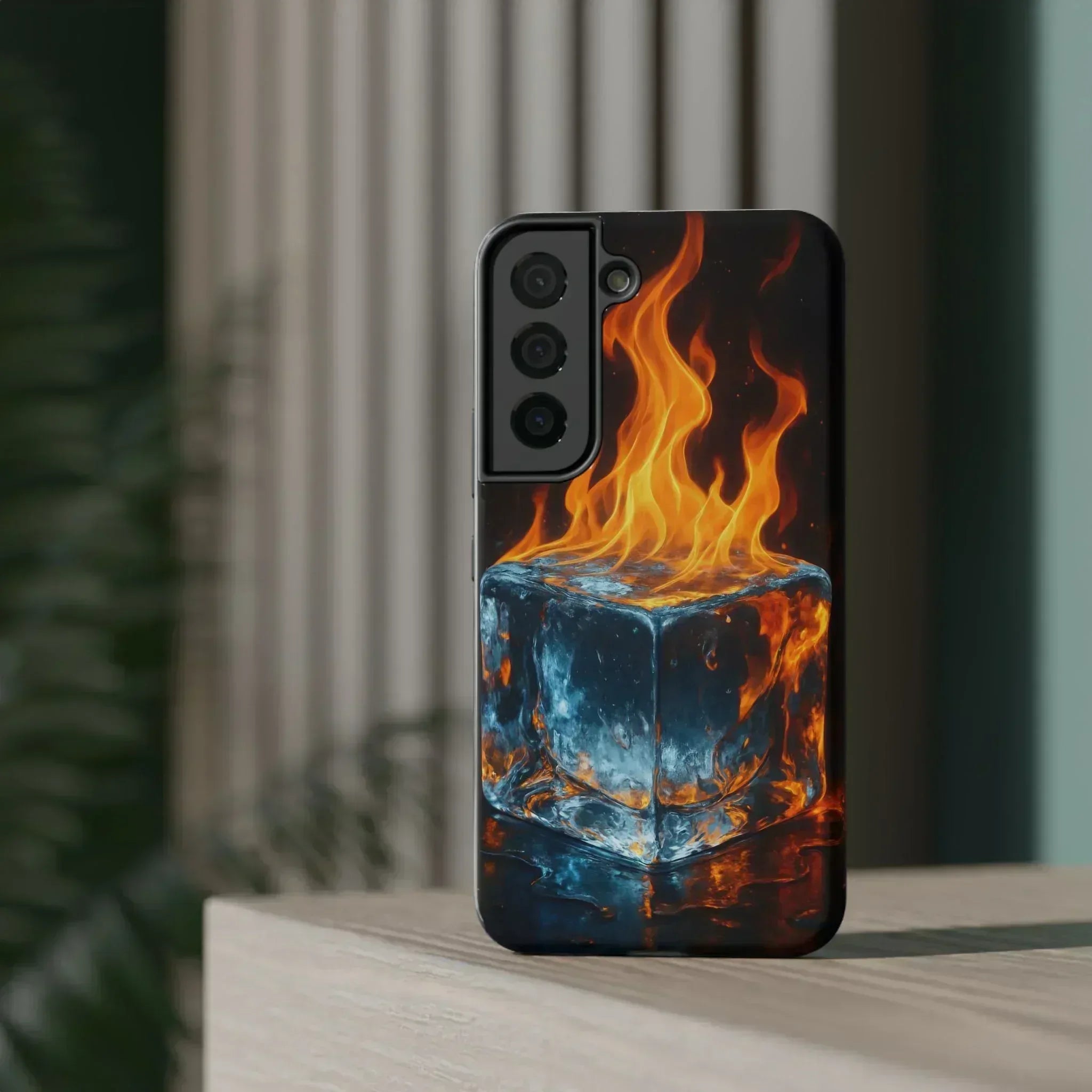 Flame Ice Phone Case for iPhone 12-16 and Galaxy S21-S22 - KARARMDESIGN