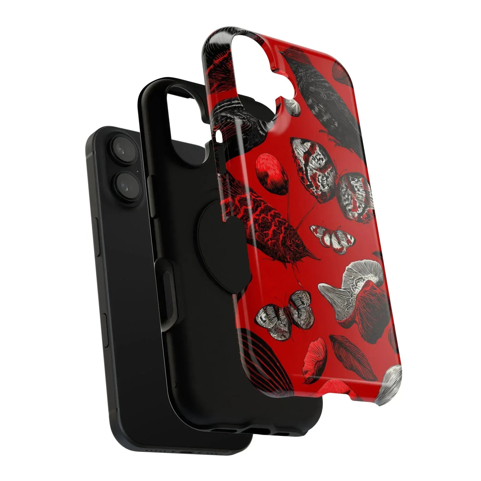 Crimson Wilderness Phone Case for iPhone 11-17 - KARARMDESIGN