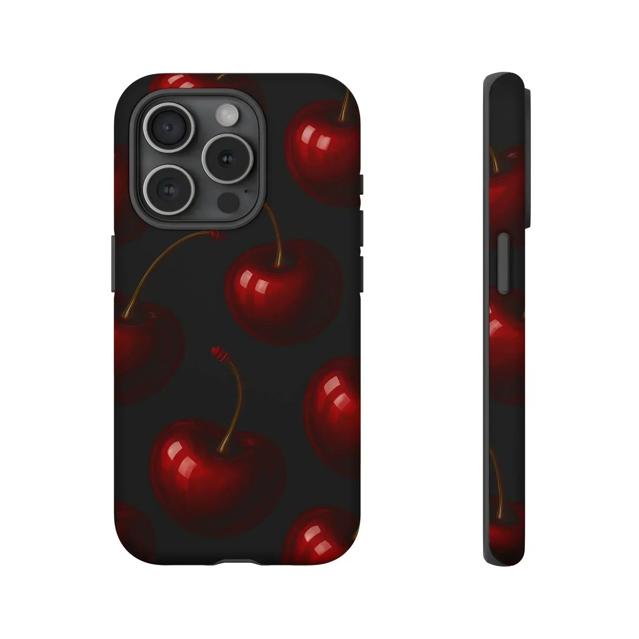 Cherry Phone Case for iPhone X-16 and Galaxy S20-S25 - KARARMDESIGN