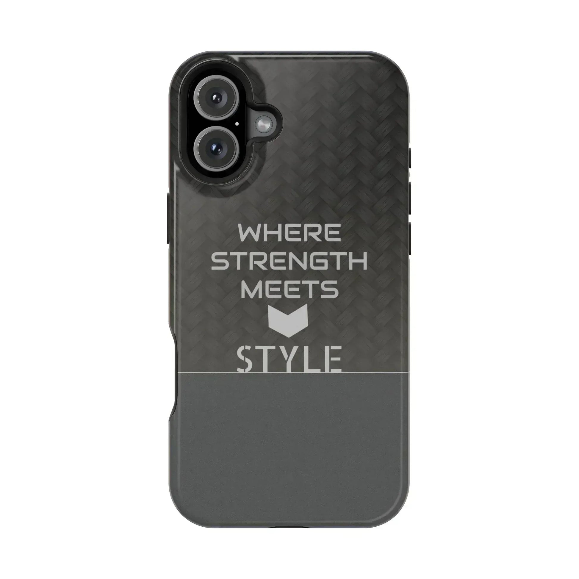 Gray Carbon Phone Case for iPhone 12-16 and Galaxy S21-S22 - KARARMDESIGN