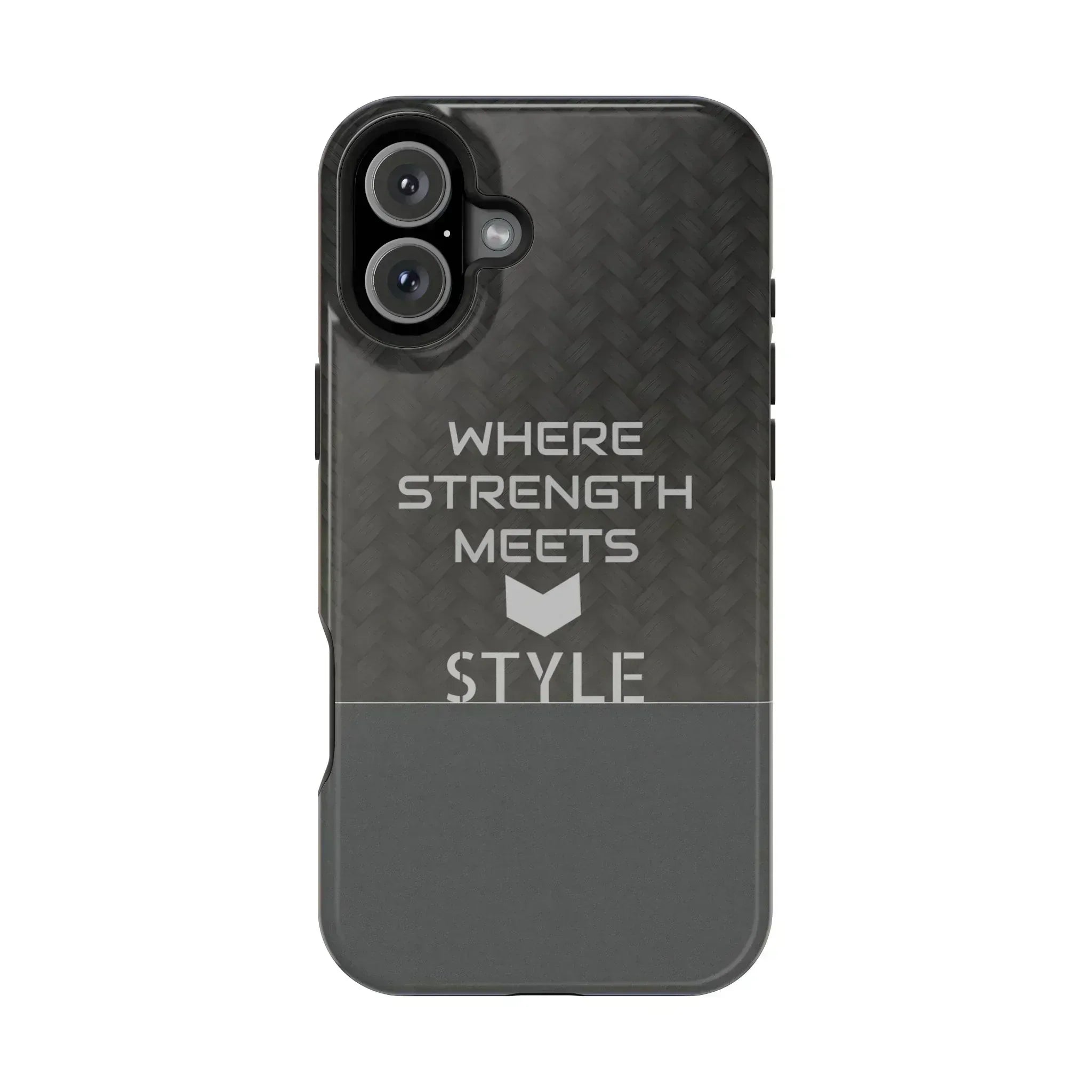 Gray Carbon Phone Case for iPhone 12-16 and Galaxy S21-S22 - KARARMDESIGN