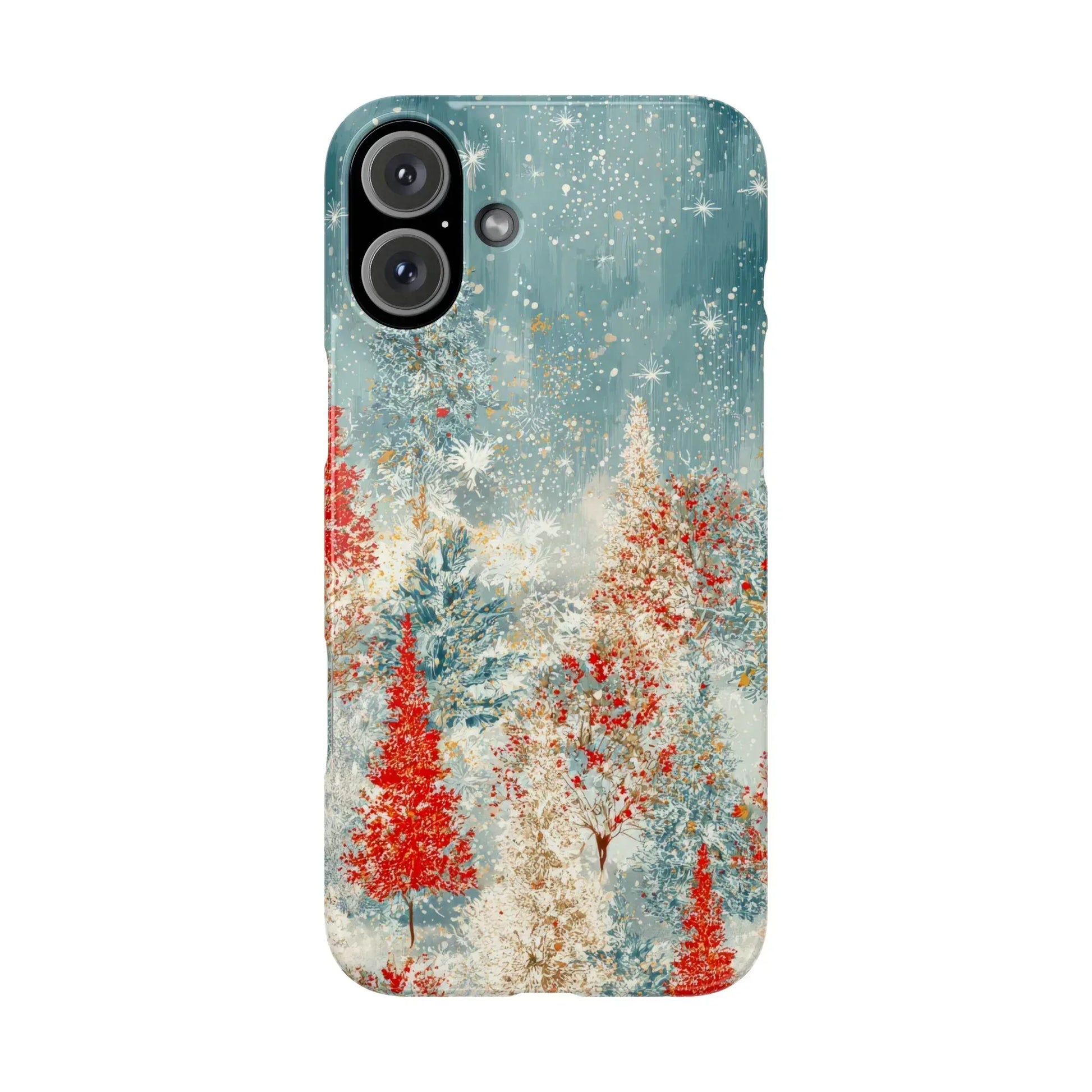 Snowy Forest Phone Case for iPhone 11-17 - KARARMDESIGN