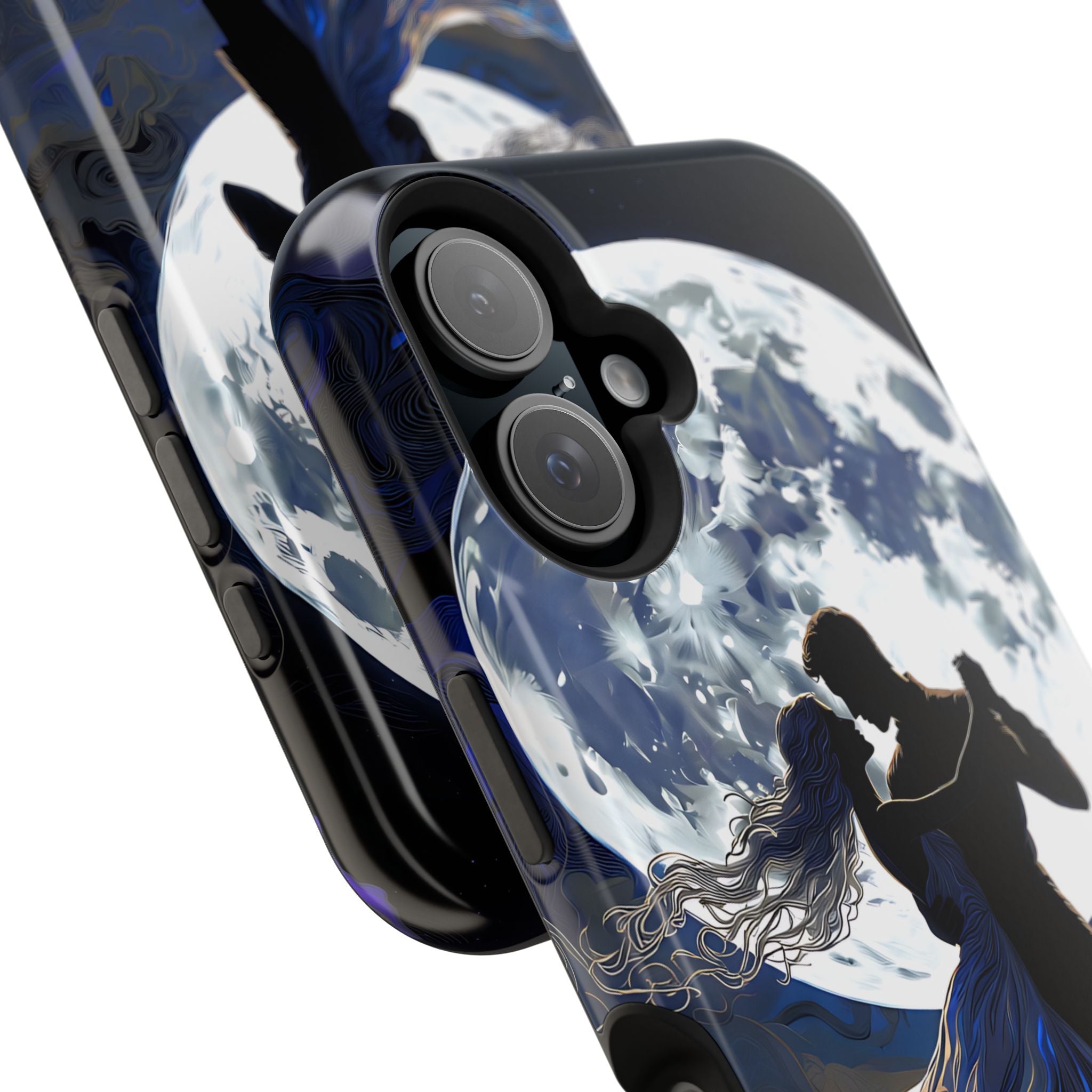 Romantic Moonlight Dance Magnetic Phone Case – iPhone 15–17 & Samsung Galaxy S26