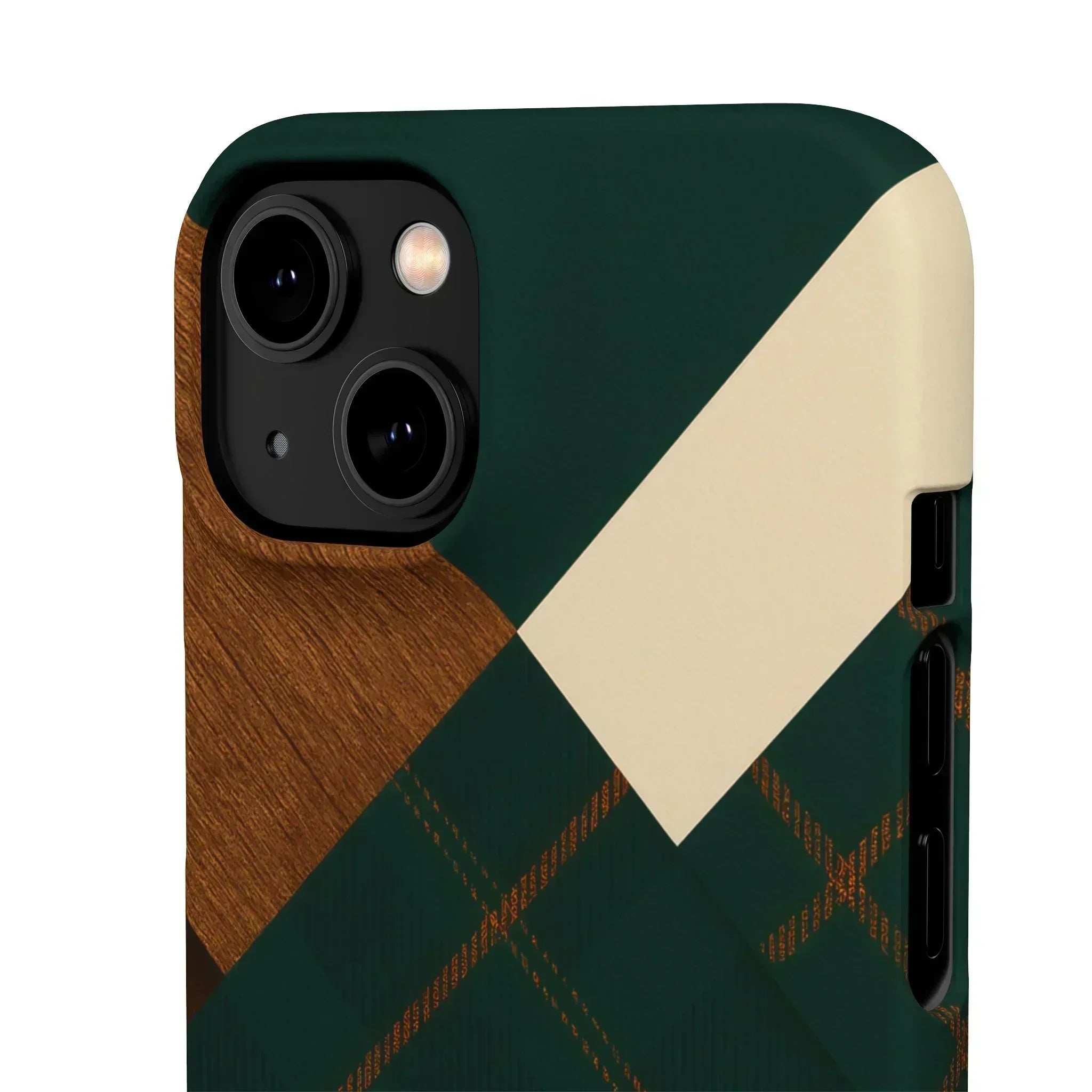 Rustic Green Phone Case for iPhone 8-16 and Galaxy S20-S24 - KARARMDESIGN