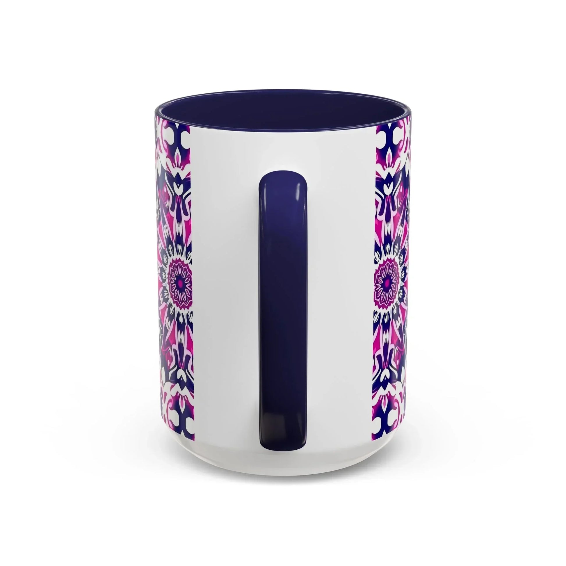 Vibrant Mandala Burst Ceramic Coffee Mug -11 & 15oz - KarArmDesign