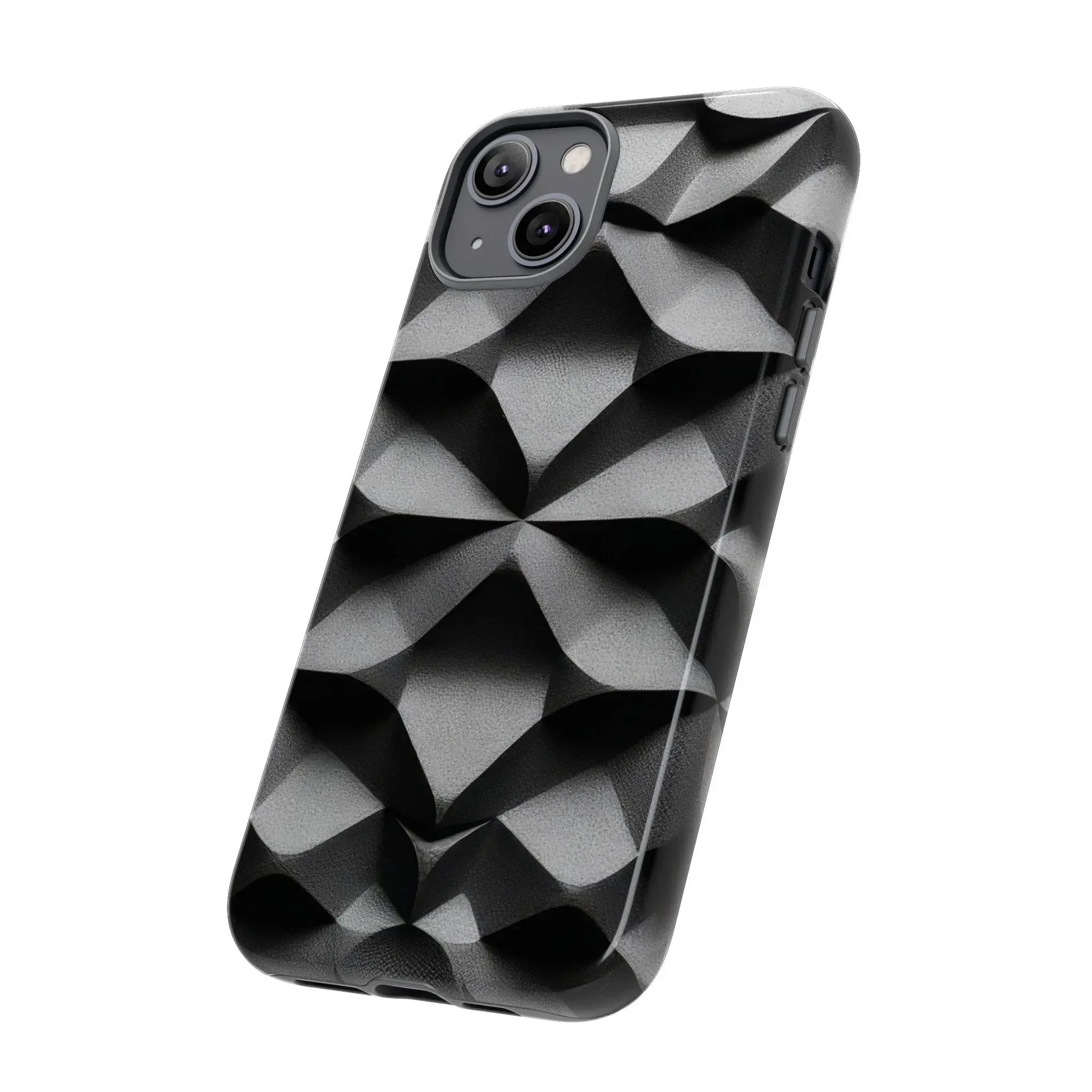3D Geometric Phone Case for iPhone 8–17 - KARARMDESIGN