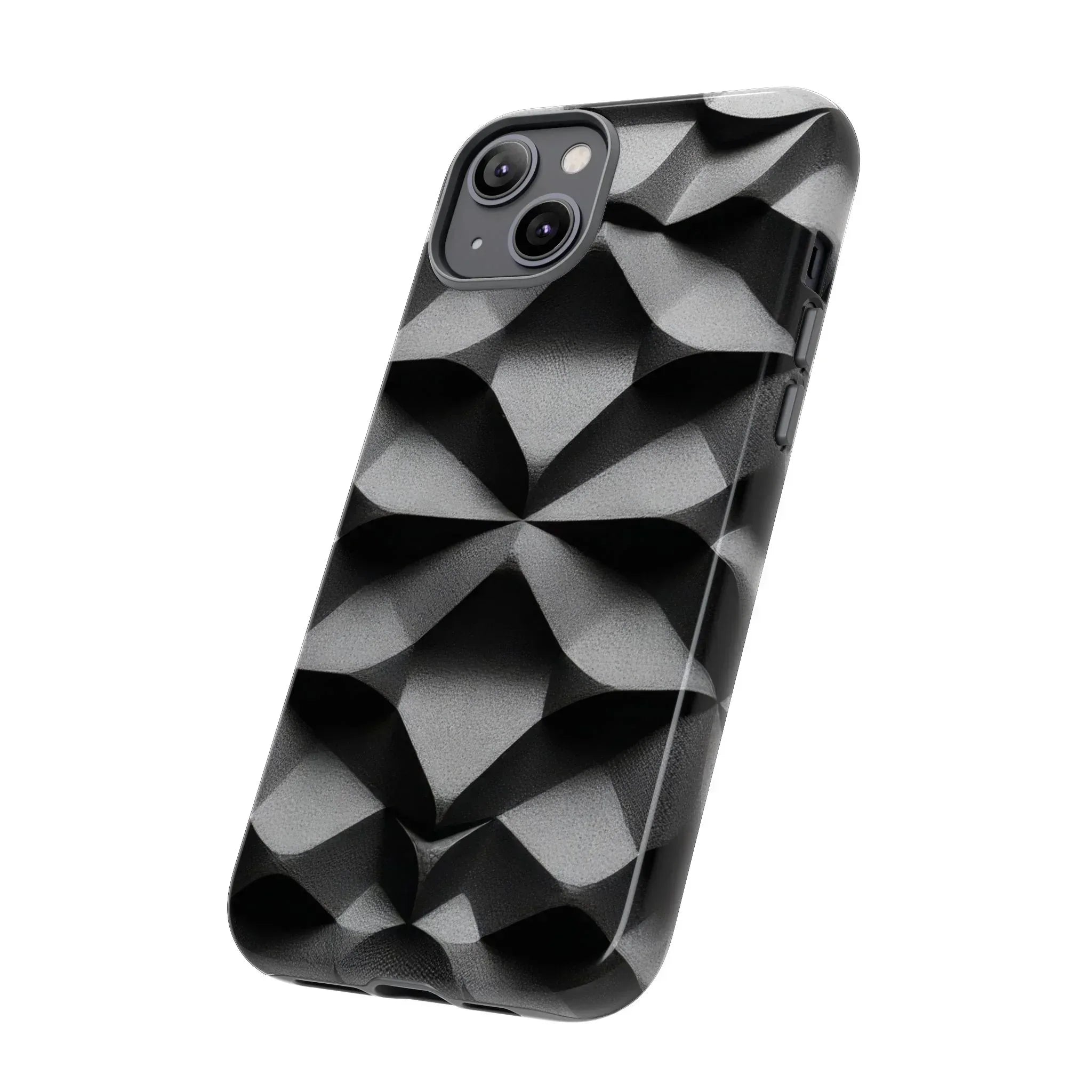 3D Geometric Phone Case for iPhone 8–17 - KARARMDESIGN