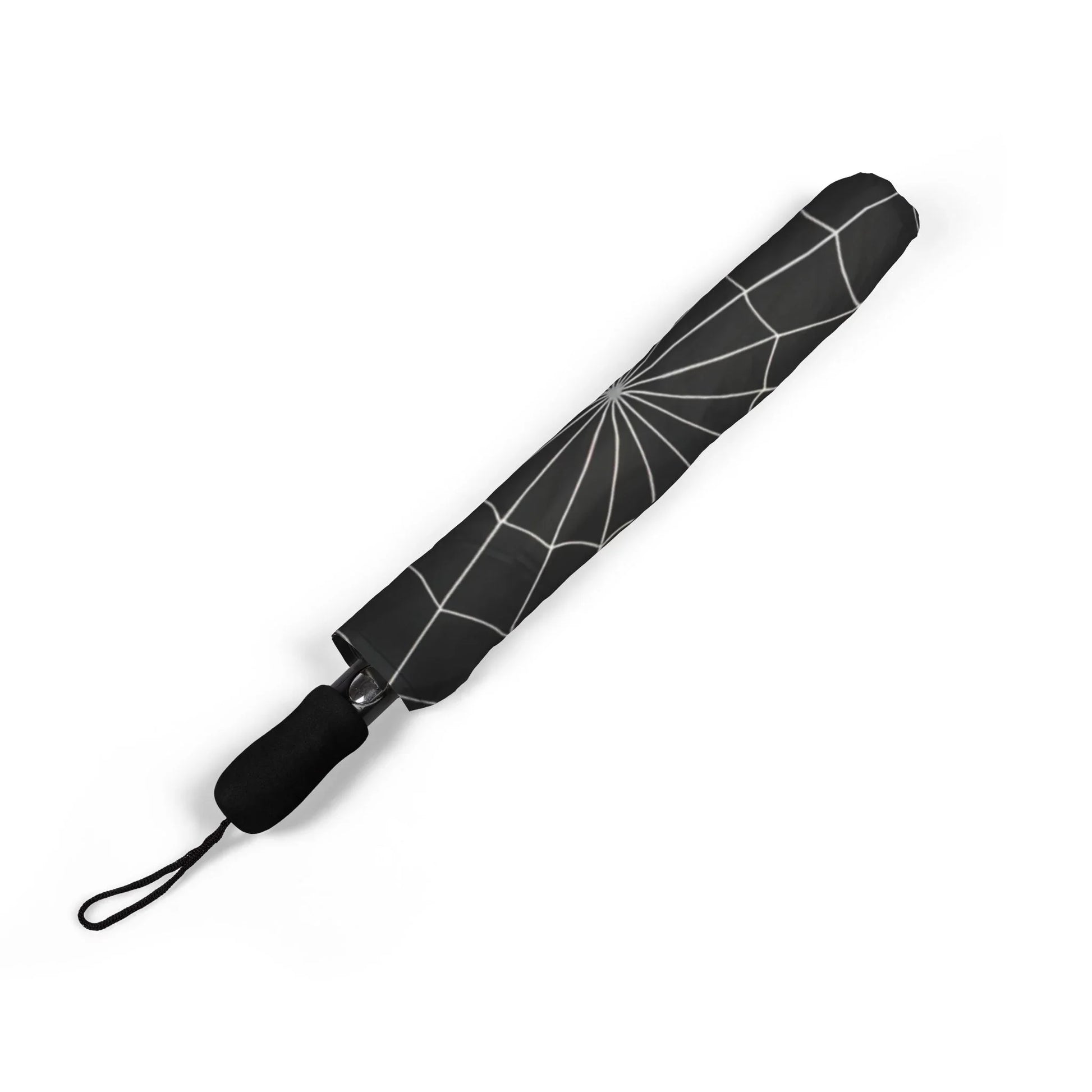 Spider Web Black Umbrella – Gothic Style Rain Protection - KarArmDesign