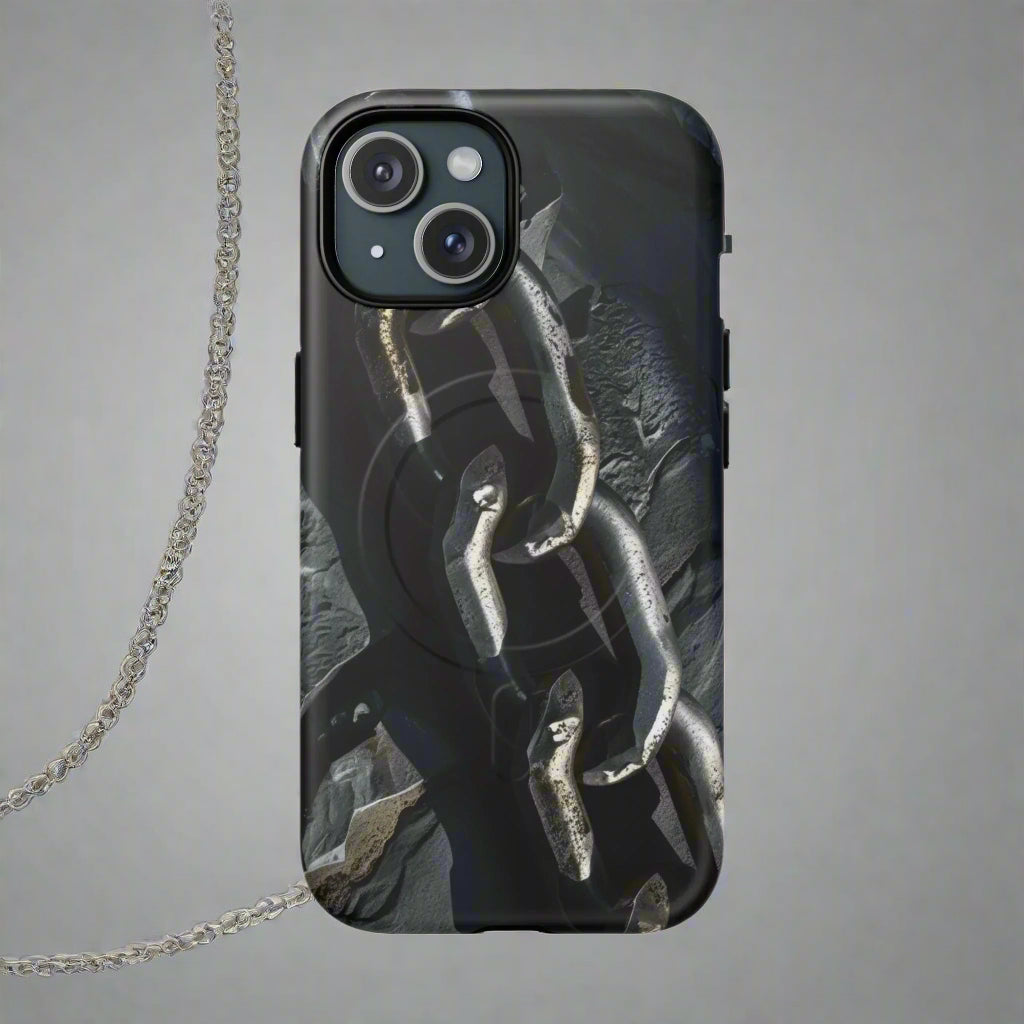 “Iron Chain” Tough Magnetic Phone Case for iPhone 14-16 Models - KarArmDesign