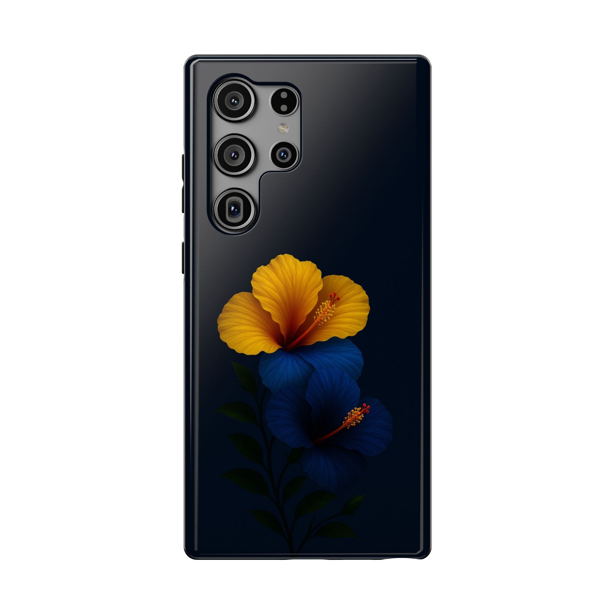 Elegant Hibiscus Phone Case for iPhone 11-17 and Galaxy S21-S22