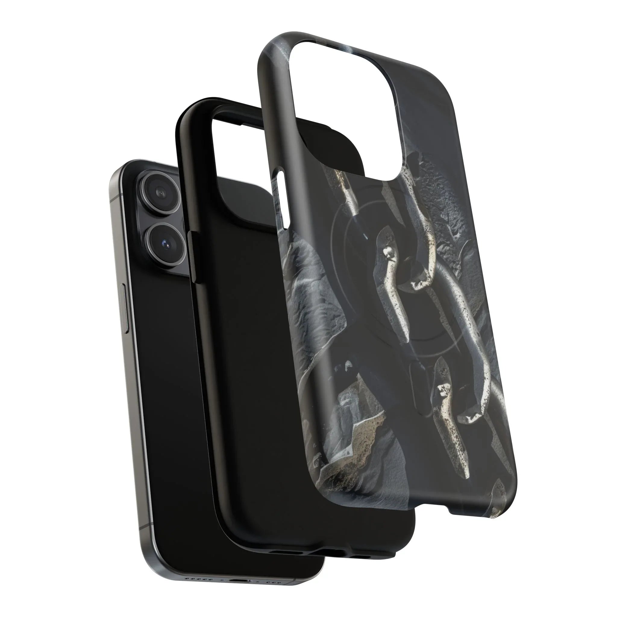 “Iron Chain” Tough Magnetic Phone Case for iPhone 13-17 - KARARMDESIGN