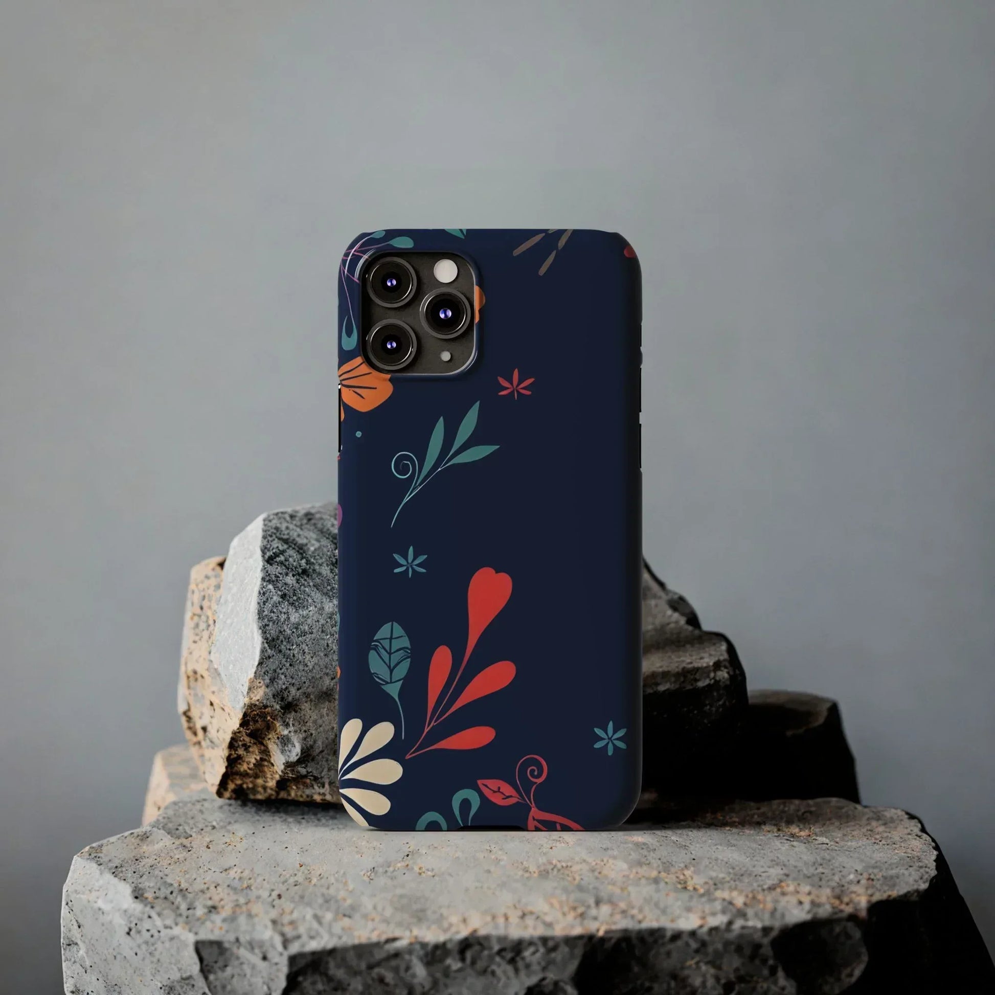 Nightshade Blossoms Phone Case for iPhone 11-17 - KARARMDESIGN