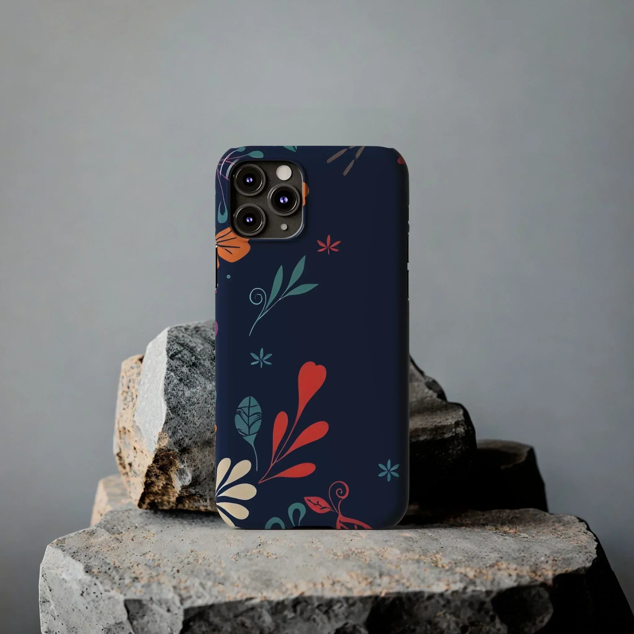 Nightshade Blossoms Phone Case for iPhone 11-17 - KARARMDESIGN