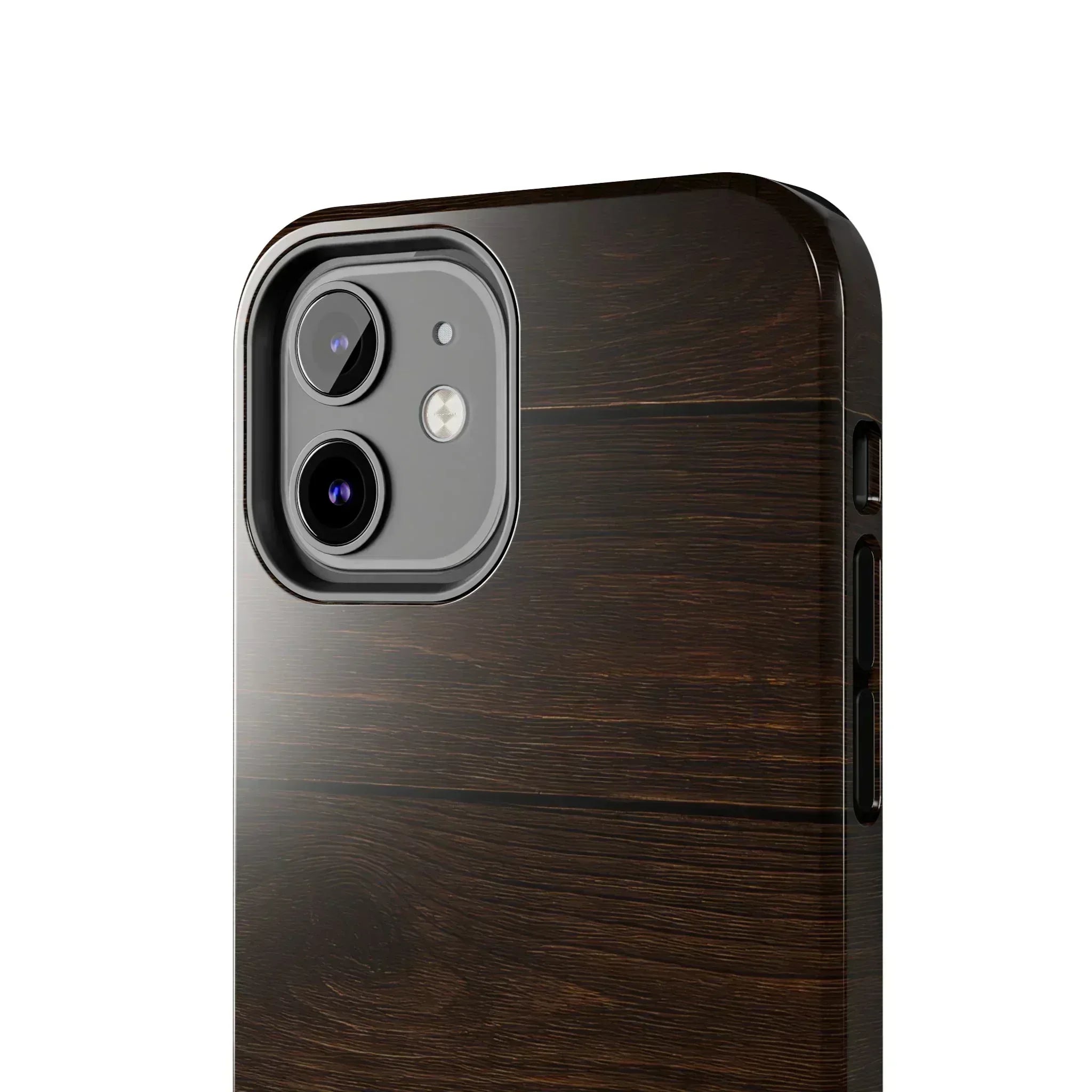 Dark Wood Grain Phone Case for iPhone and Galaxy - KARARMDESIGN