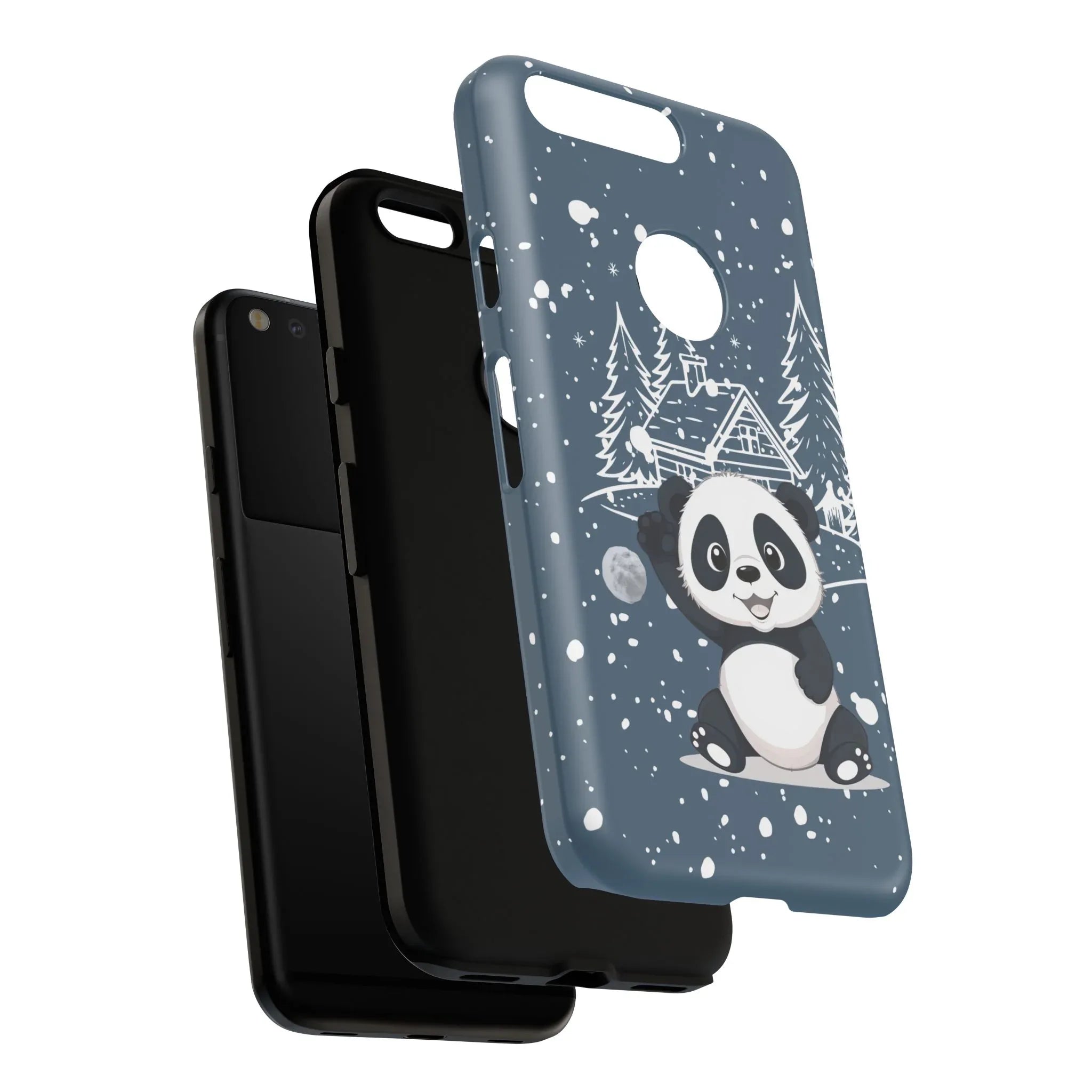 Cute Panda Phone Case for Samsung Galaxy and Google Pixel - KARARMDESIGN