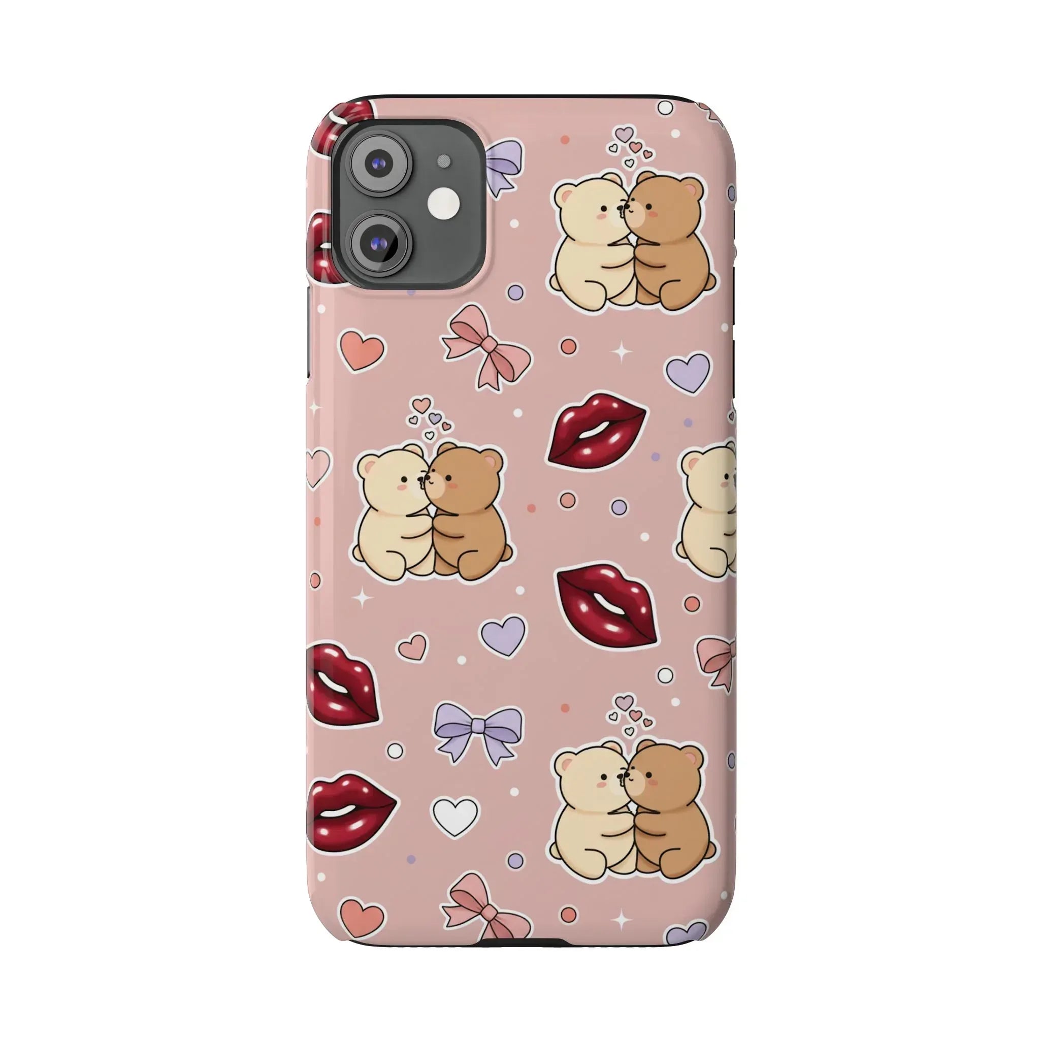 Bear Hug Bliss Phone Case for iPhone 11-17 - KARARMDESIGN