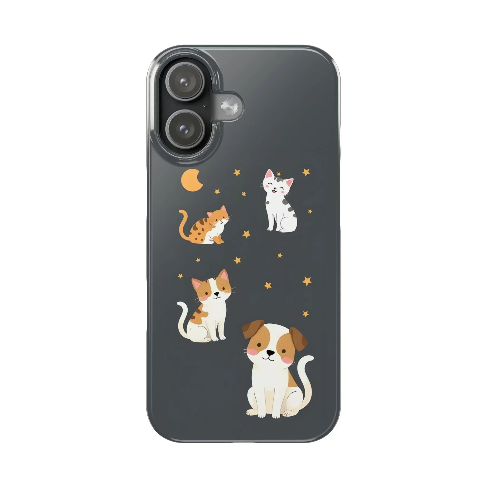 Cute Cat and Dog Phone Case for iPhone 11-17 - KARARMDESIGN