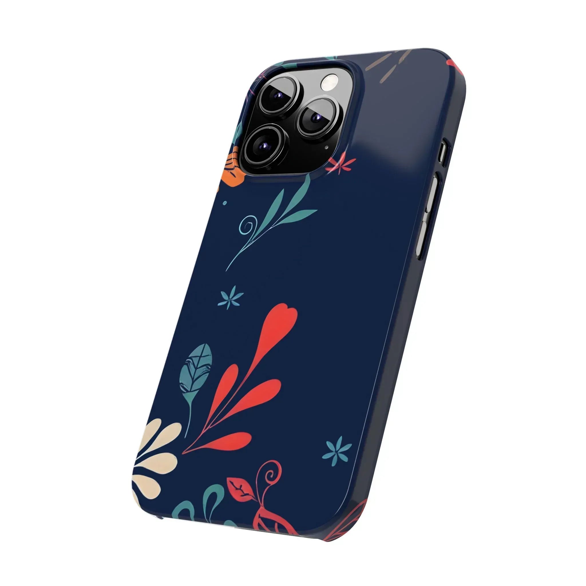 Nightshade Blossoms Phone Case for iPhone 11-17 - KARARMDESIGN