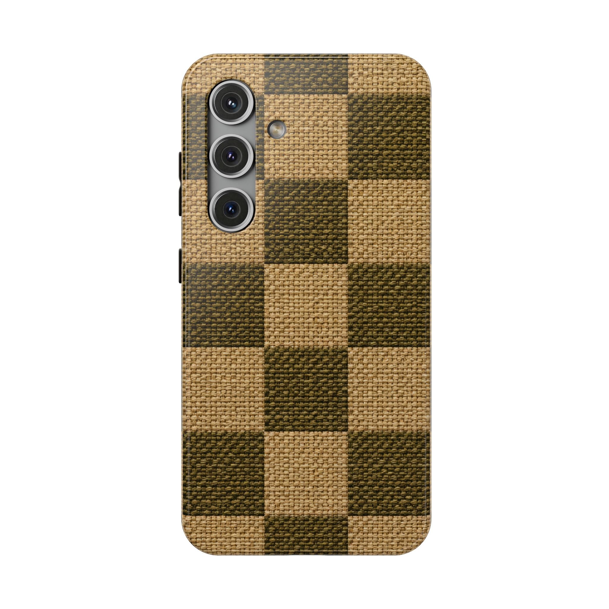 Rustic Woven Phone Case for iPhone 11-17 and Galaxy S22-S26
