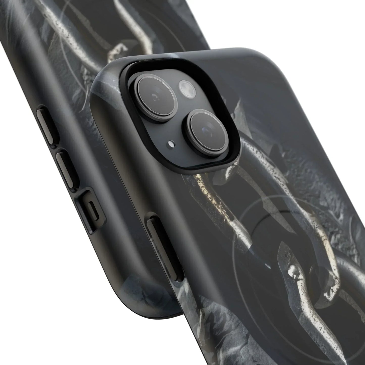 “Iron Chain” Tough Magnetic Phone Case for iPhone 14-16 Models - KarArmDesign