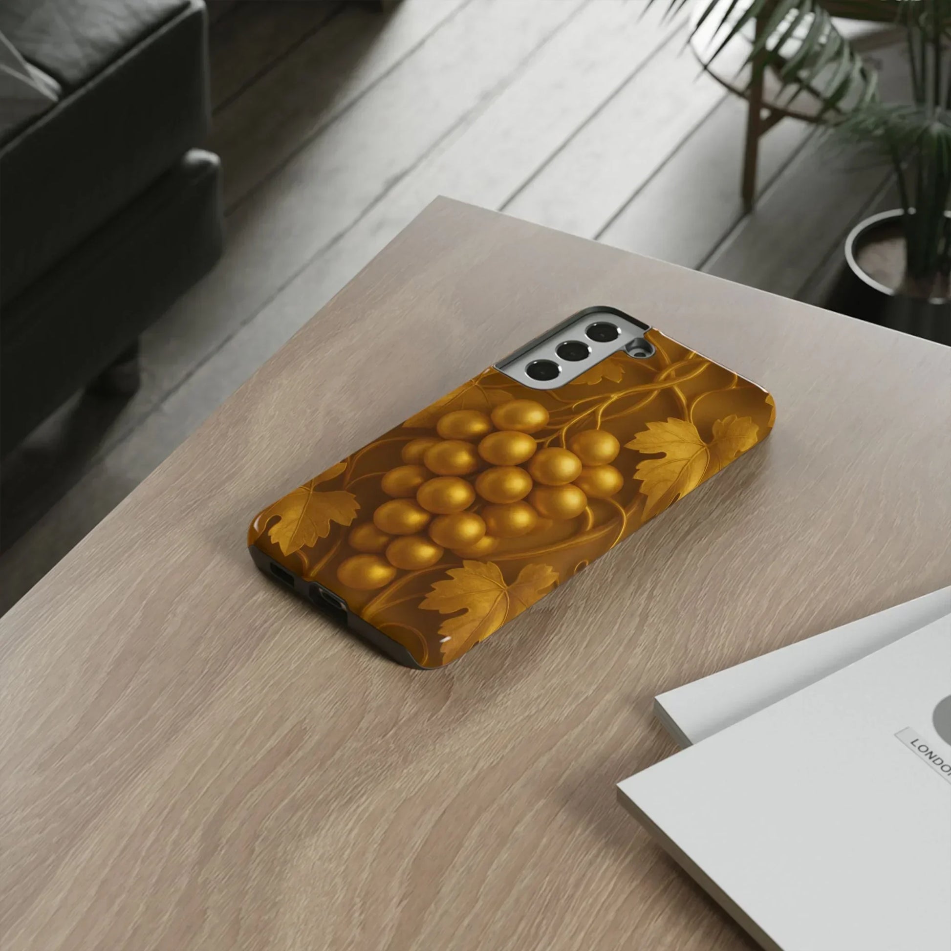 Golden Grapes Phone Case for Samsung Galaxy S10-S25 Models - KarArmDesign