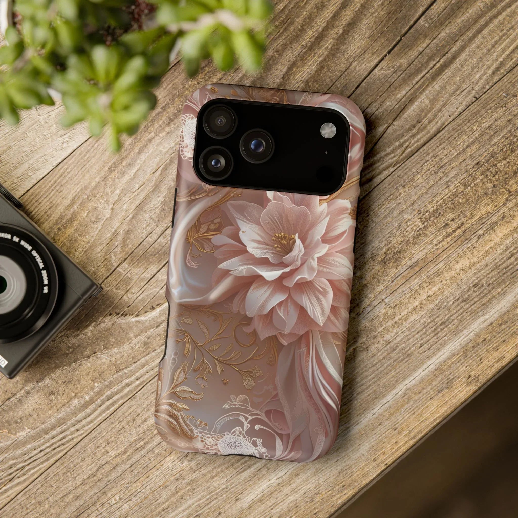 Elegant Floral Phone Case for iPhone 11-17 and Samsung Galaxy S21-S22 - KARARMDESIGN