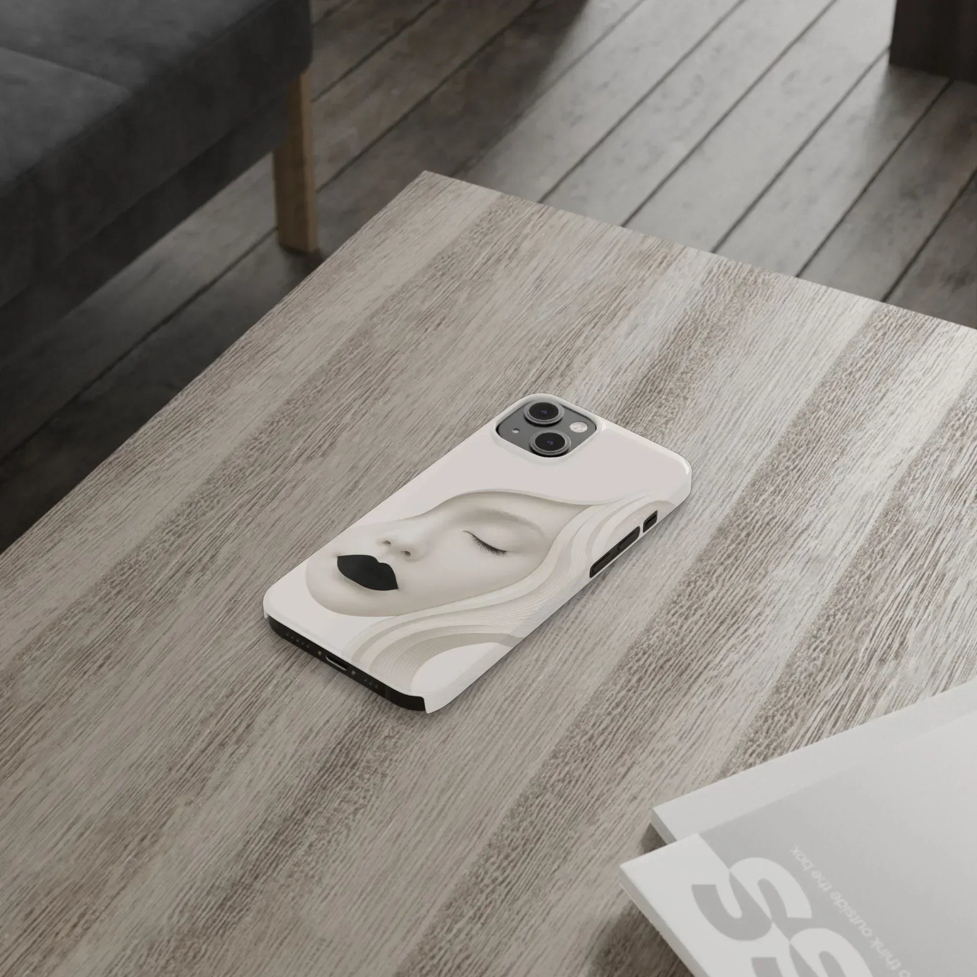 Minimalist Face Phone Case for iPhone 11-17 - KARARMDESIGN